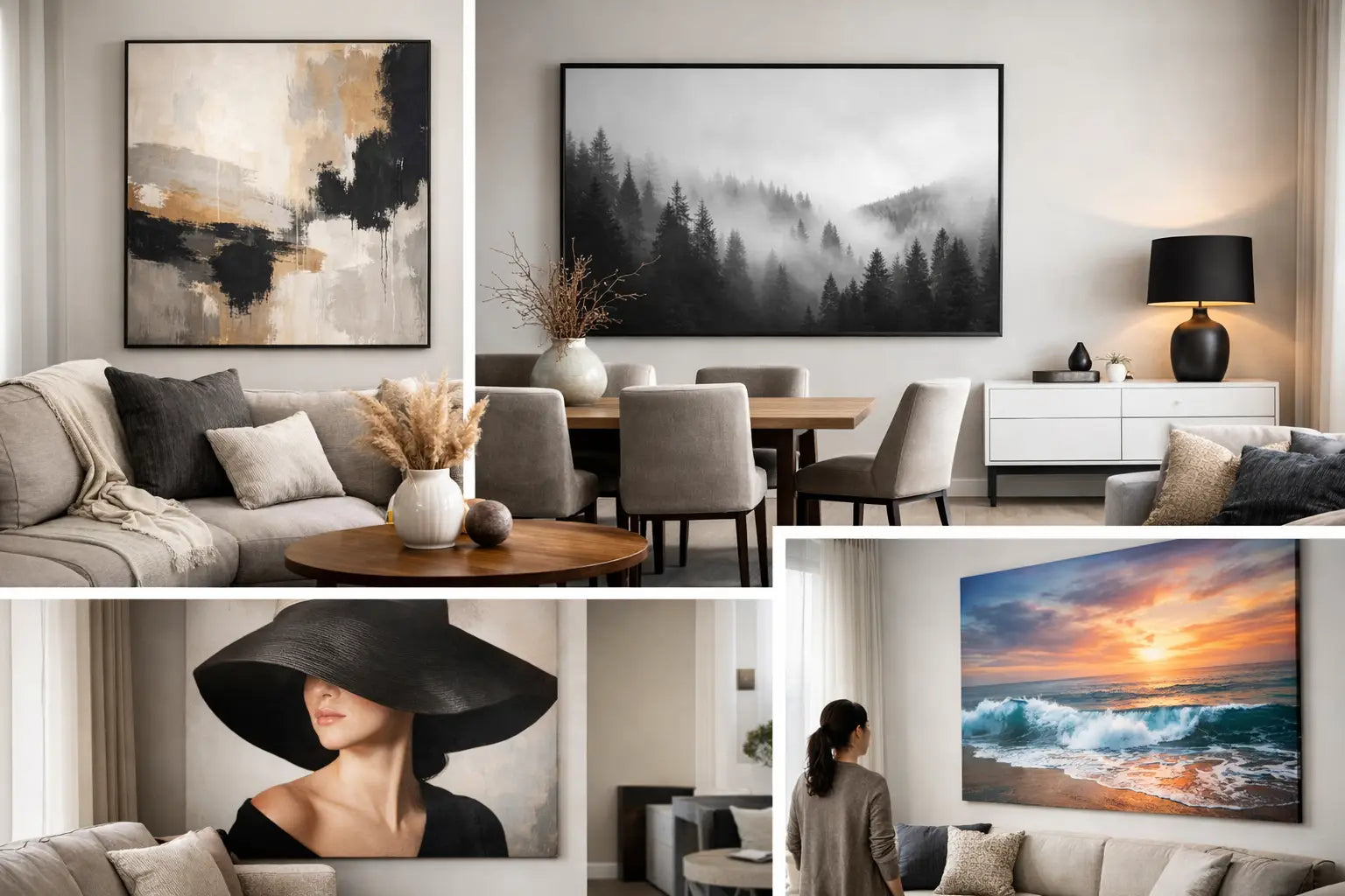 12 Large Wall Art Ideas That Transform Rooms