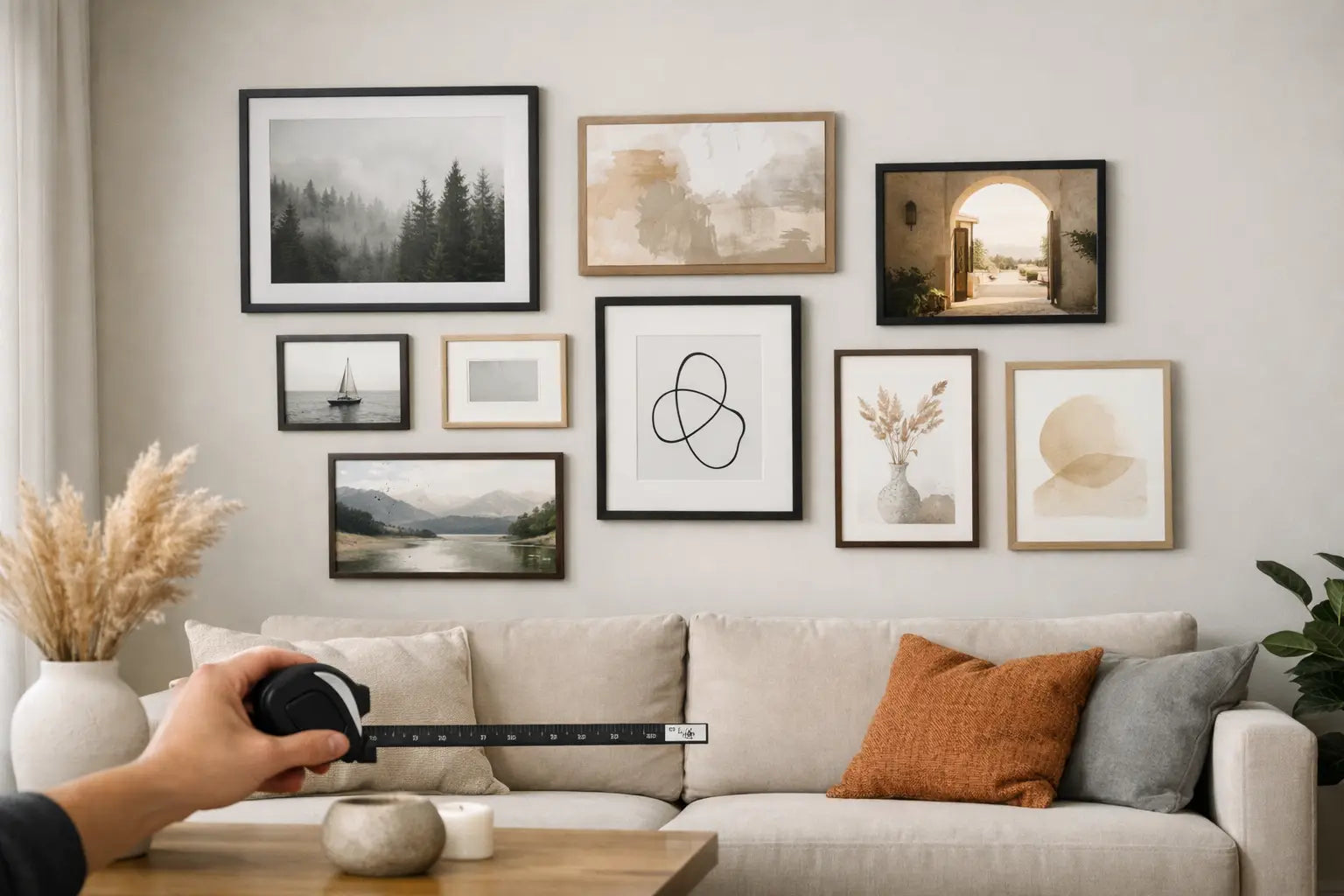 A Guide to Gallery Wall Spacing That Looks Right