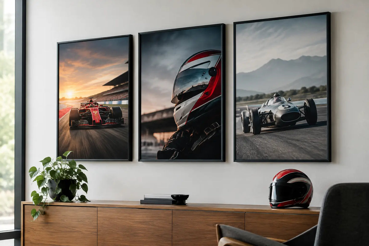 Motorsport Posters That Give a Room Momentum