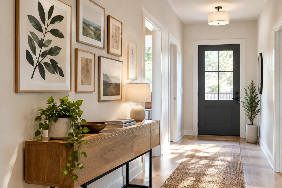 Hallway Art Makeover ile Antreyi Yenileyin
