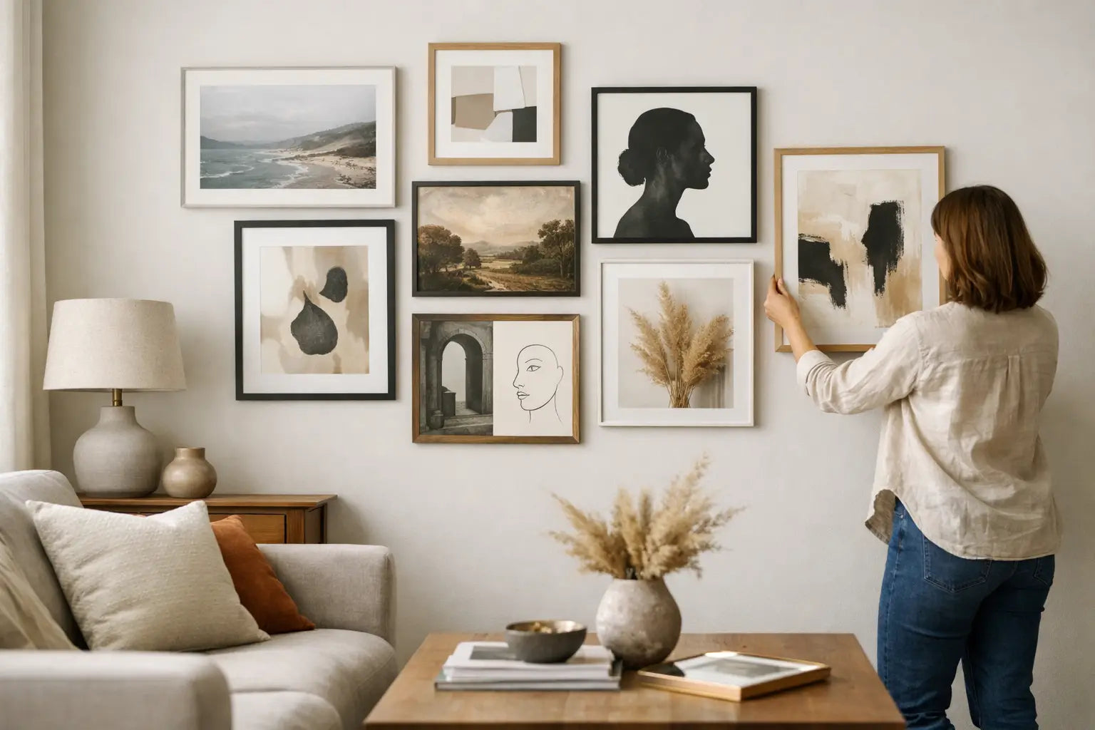 How to Create Gallery Wall That Looks Curated