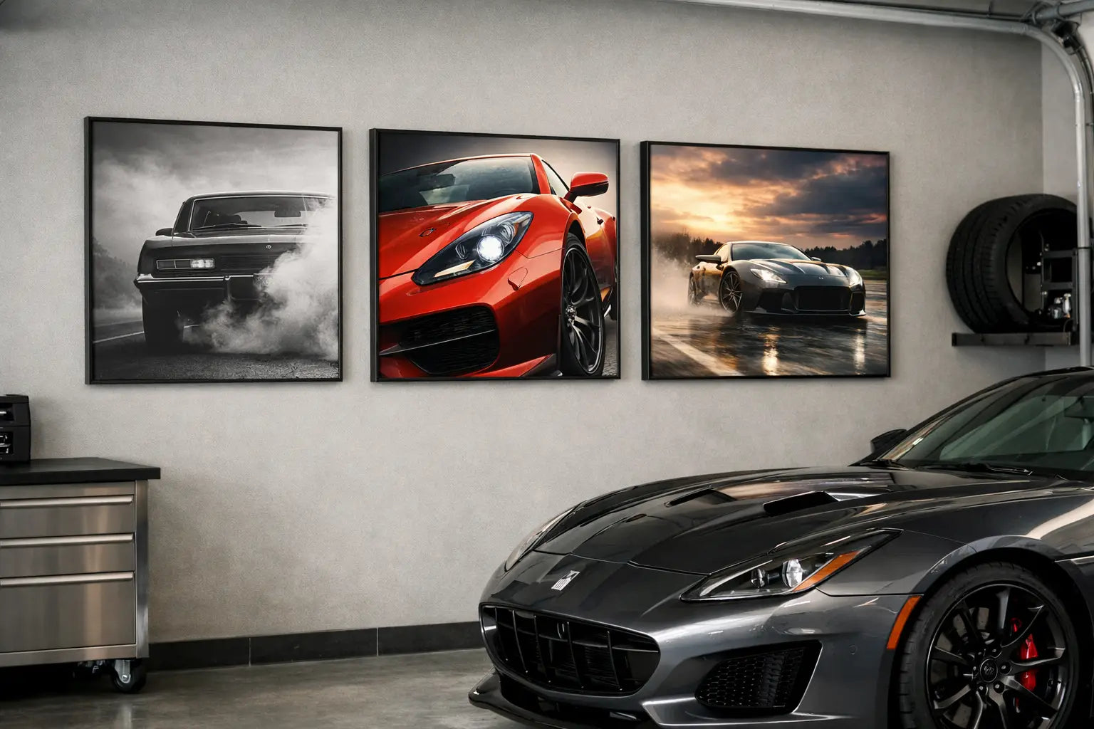 Car Wall Art for Garage That Feels Designed