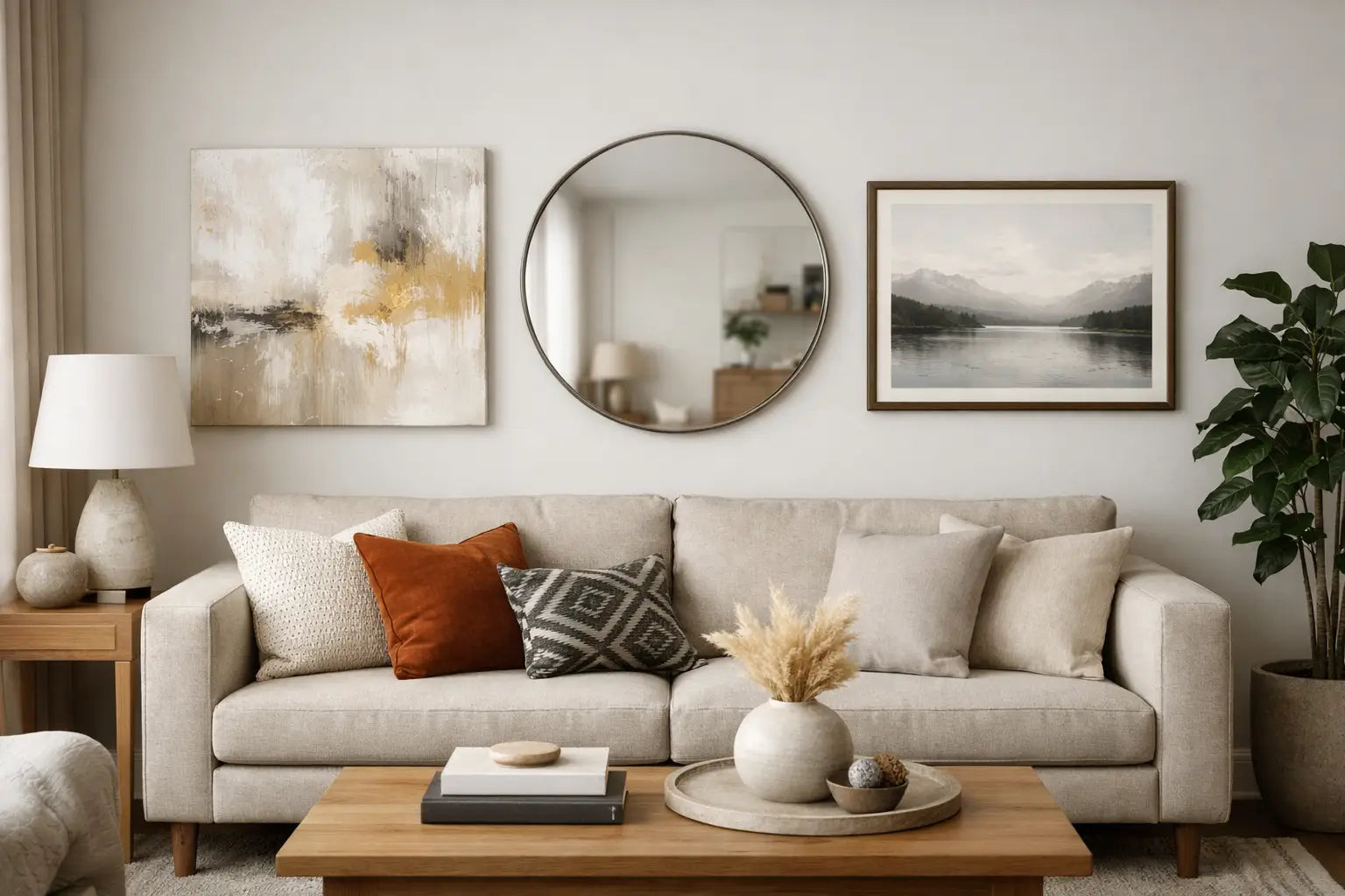How to Style Above Sofa Art for a Finished Room