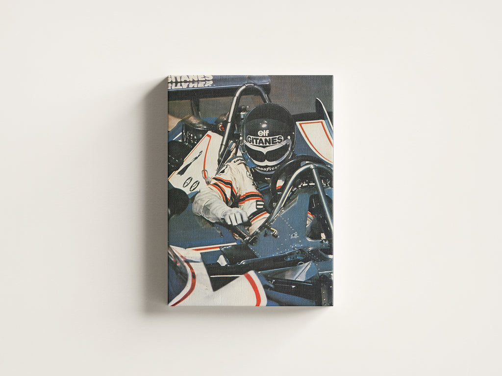 Gitanes Elf Retro Motorsport Wall Art, F1 Wall Art, Vintage Poster, Race Car Wall Art, F1fan, Canvans Wall Art