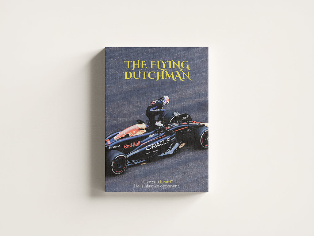 The Flying Dutchman Poster, F1 Wall Art, Vintage Poster, Race Car Wall Art, F1fan, Canvans Wall Art