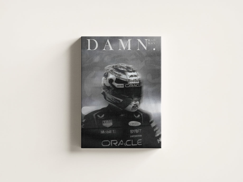 Max Verstappen Poster – DAMN. F1 Racing Art Print for Fans