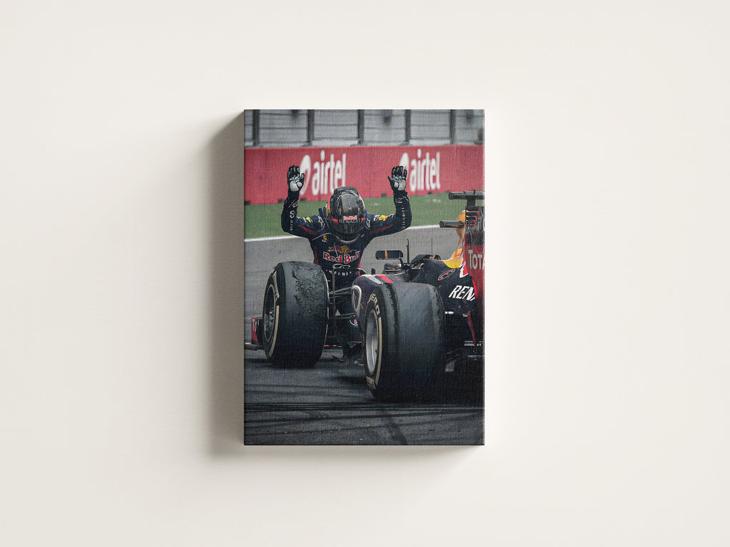 Red Bull F1 Victory Poster – Champion Celebration Motorsport Wall Art, Canvans Wall Art