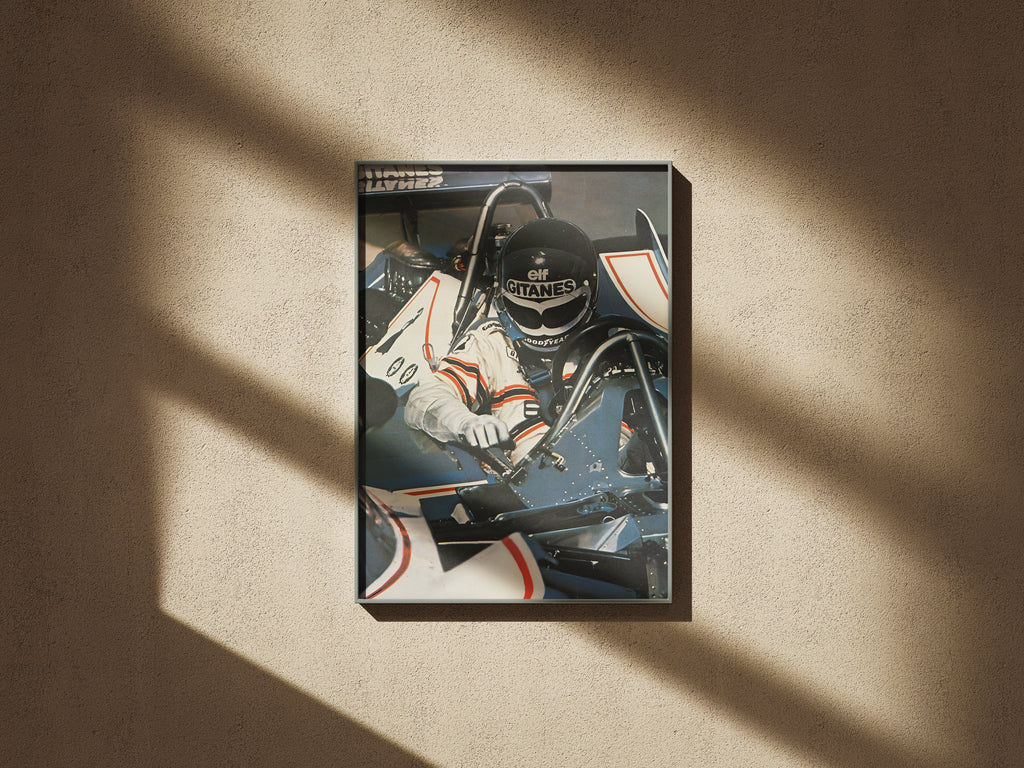 Gitanes Elf Retro Motorsport Wall Art, F1 Wall Art, Vintage Poster, Race Car Wall Art, F1fan, Canvans Wall Art