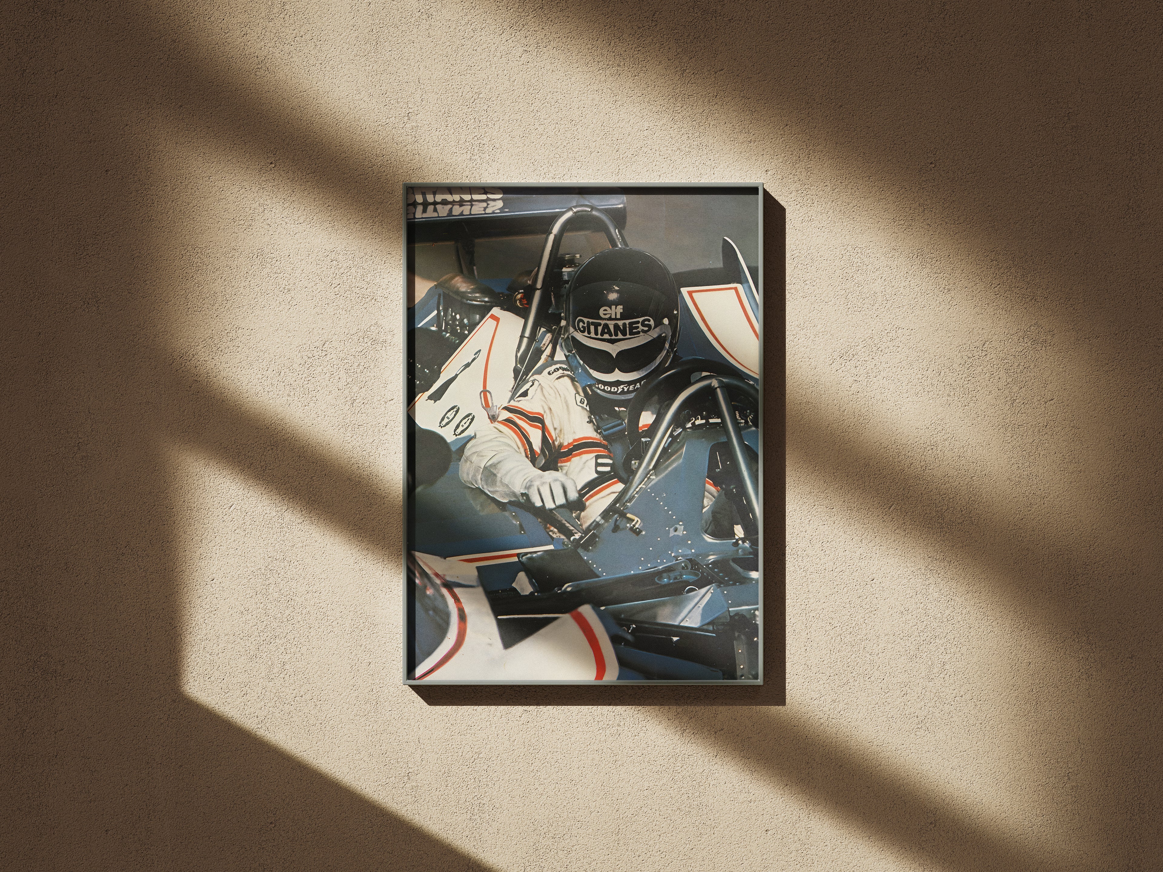 Gitanes Elf Retro Motorsport Wall Art, F1 Wall Art, Vintage Poster, Race Car Wall Art, F1fan, Canvans Wall Art