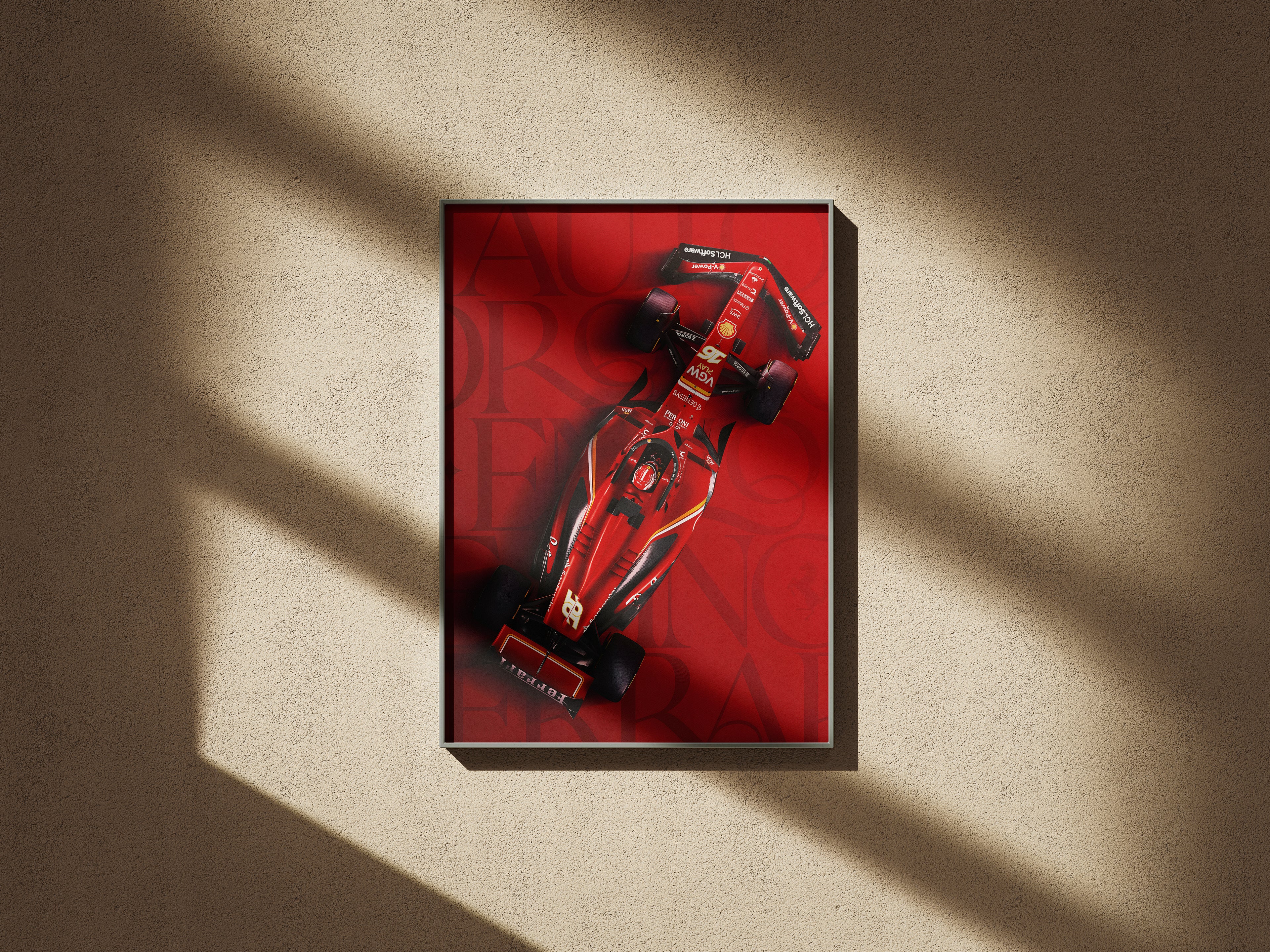 Ferrari F1 Poster – Italian Grand Prix Imola 2024 Racing Wall Art