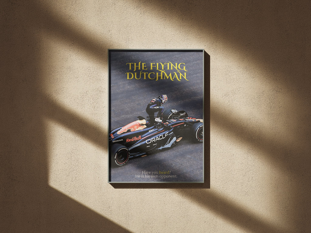 The Flying Dutchman Poster, F1 Wall Art, Vintage Poster, Race Car Wall Art, F1fan, Canvans Wall Art