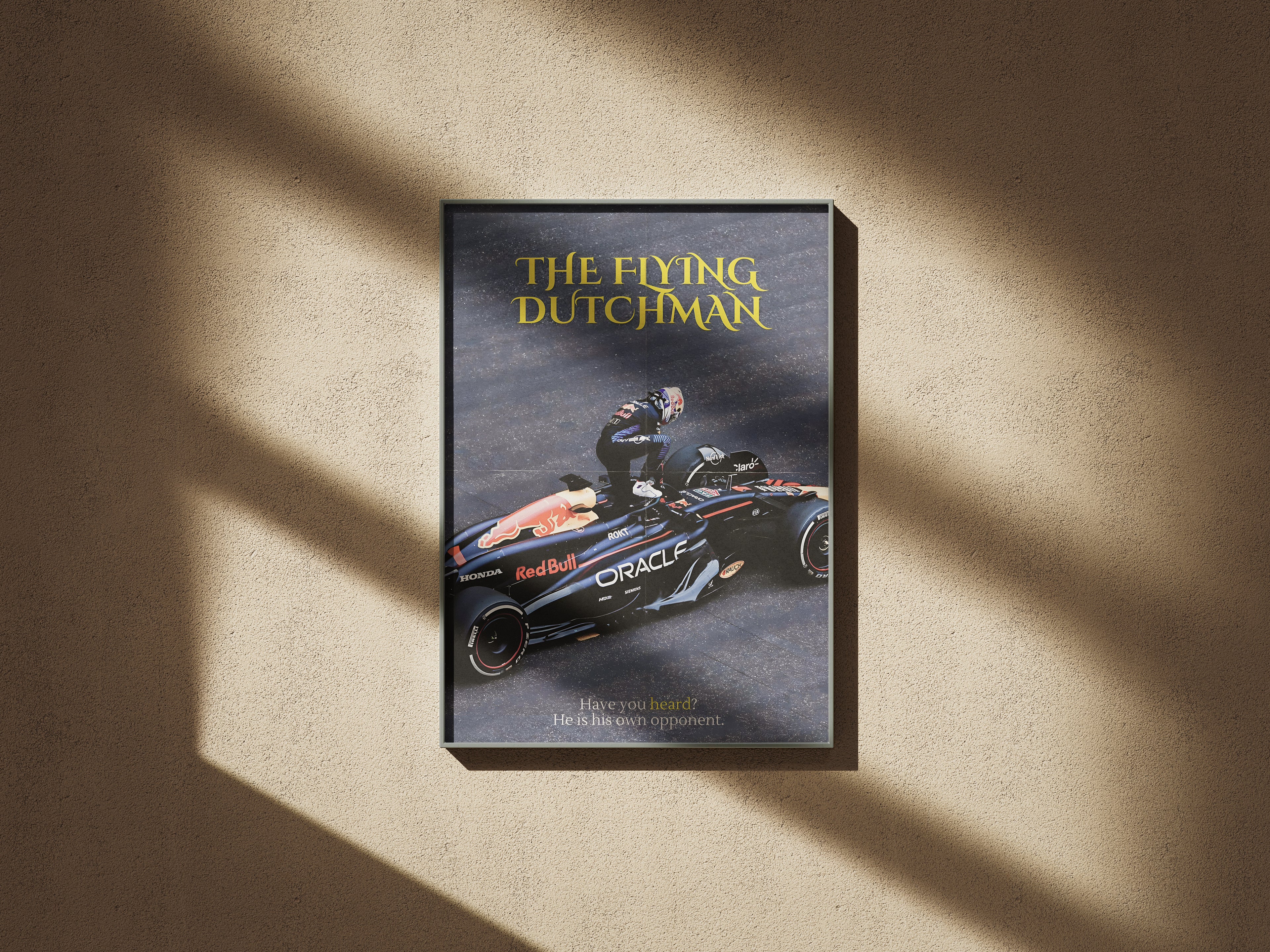 The Flying Dutchman Poster, F1 Wall Art, Vintage Poster, Race Car Wall Art, F1fan, Canvans Wall Art