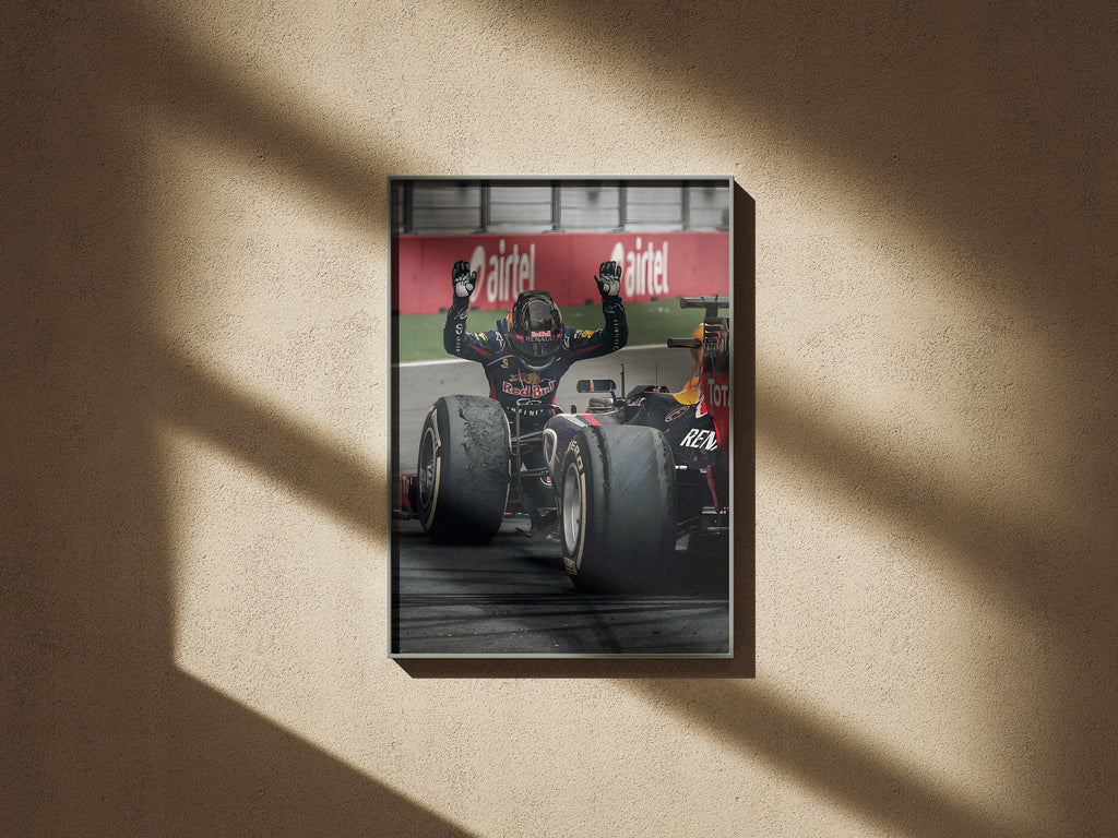 Red Bull F1 Victory Poster – Champion Celebration Motorsport Wall Art, Canvans Wall Art