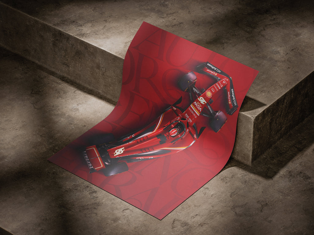 Ferrari F1 Poster – Italian Grand Prix Imola 2024 Racing Wall Art