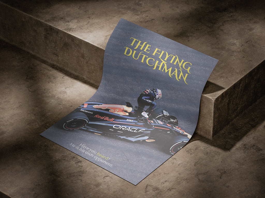 The Flying Dutchman Poster, F1 Wall Art, Vintage Poster, Race Car Wall Art, F1fan, Canvans Wall Art