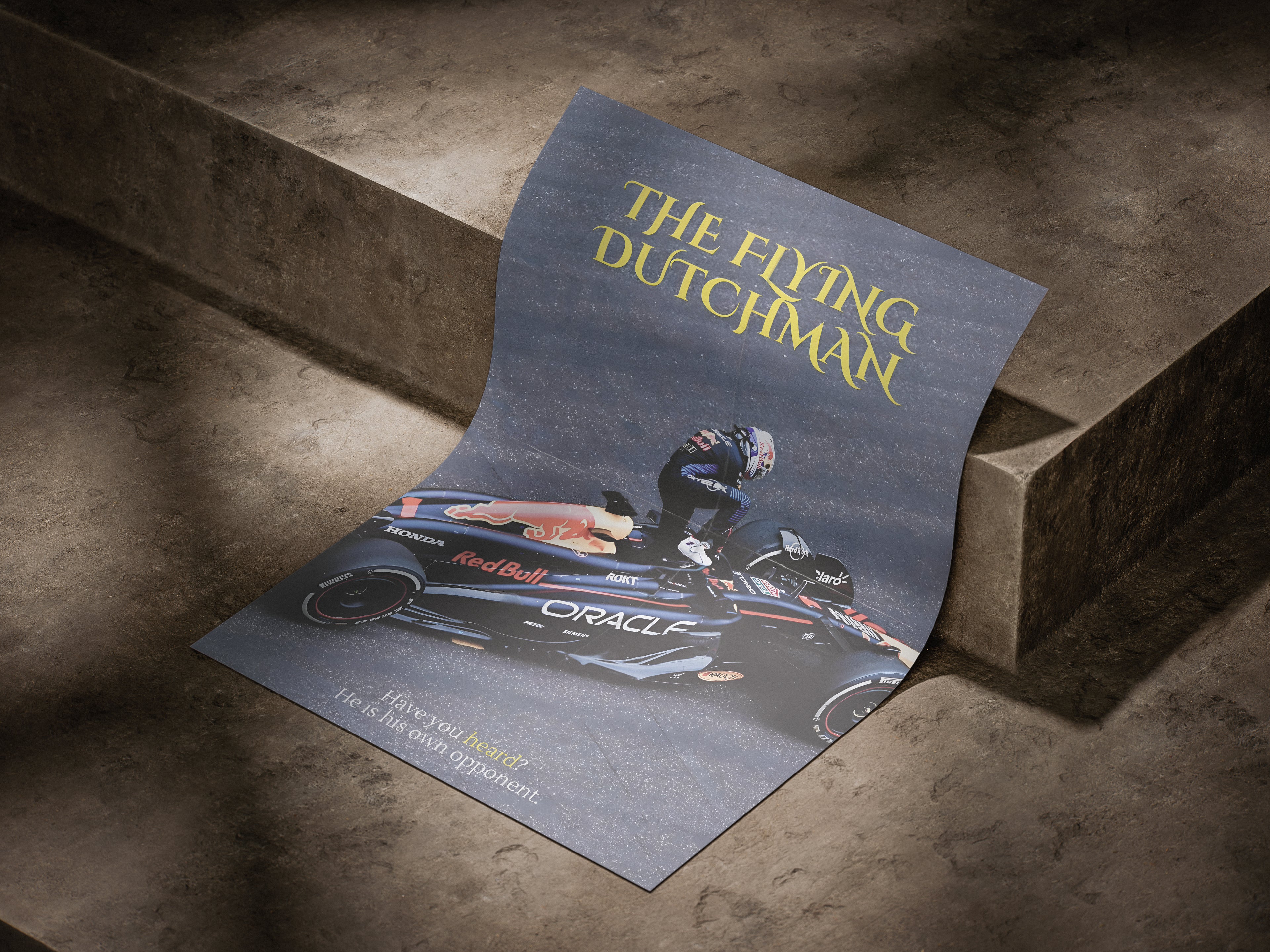 The Flying Dutchman Poster, F1 Wall Art, Vintage Poster, Race Car Wall Art, F1fan, Canvans Wall Art