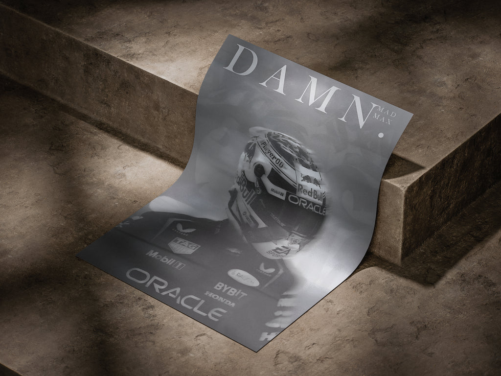 Max Verstappen Poster – DAMN. F1 Racing Art Print for Fans