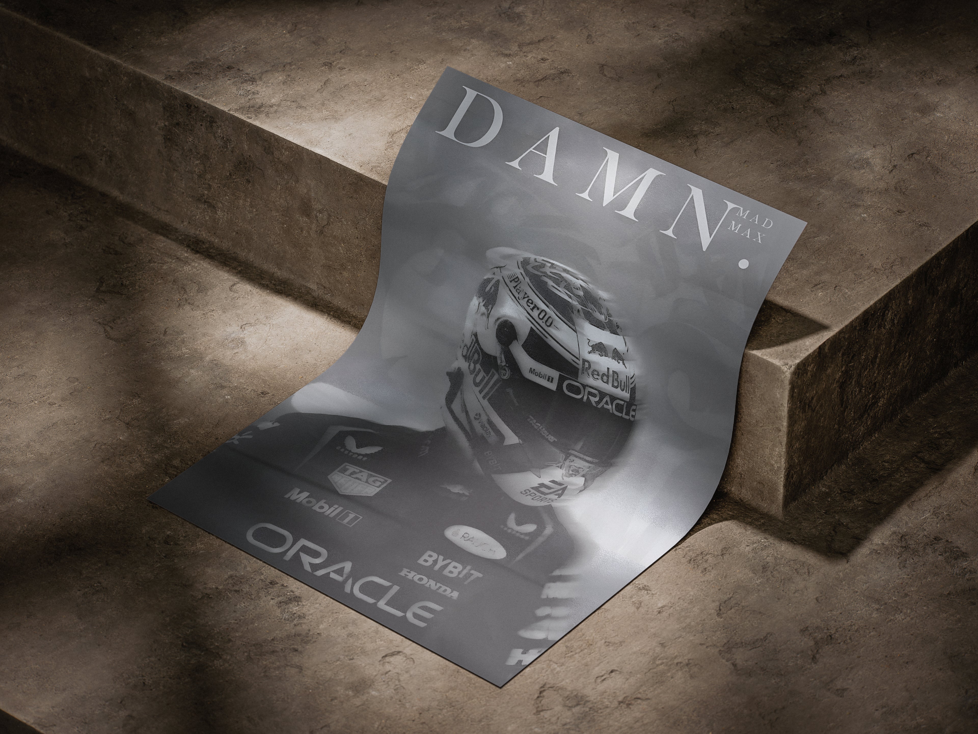 Max Verstappen Poster – DAMN. F1 Racing Art Print for Fans