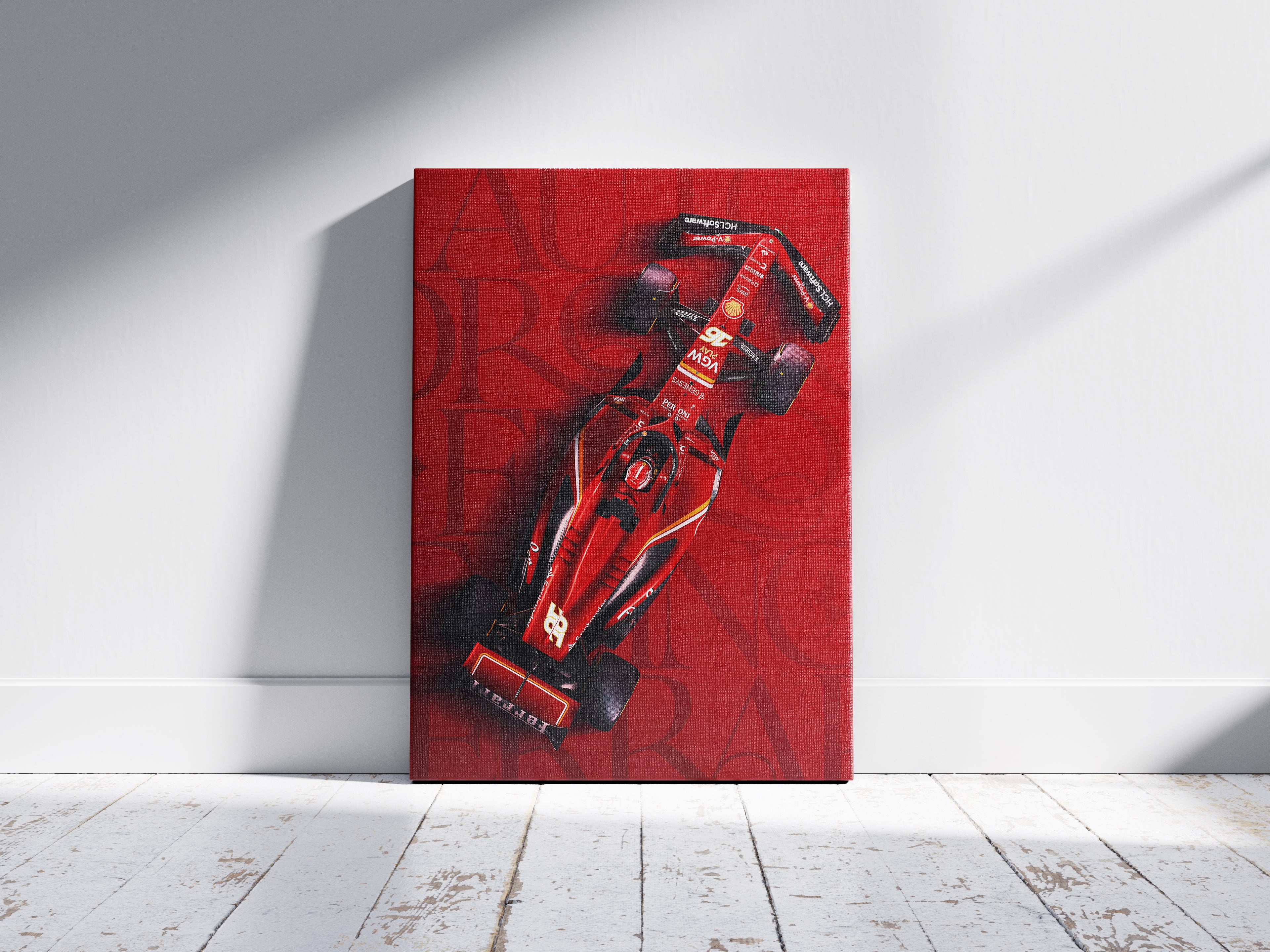 Ferrari F1 Poster – Italian Grand Prix Imola 2024 Racing Wall Art