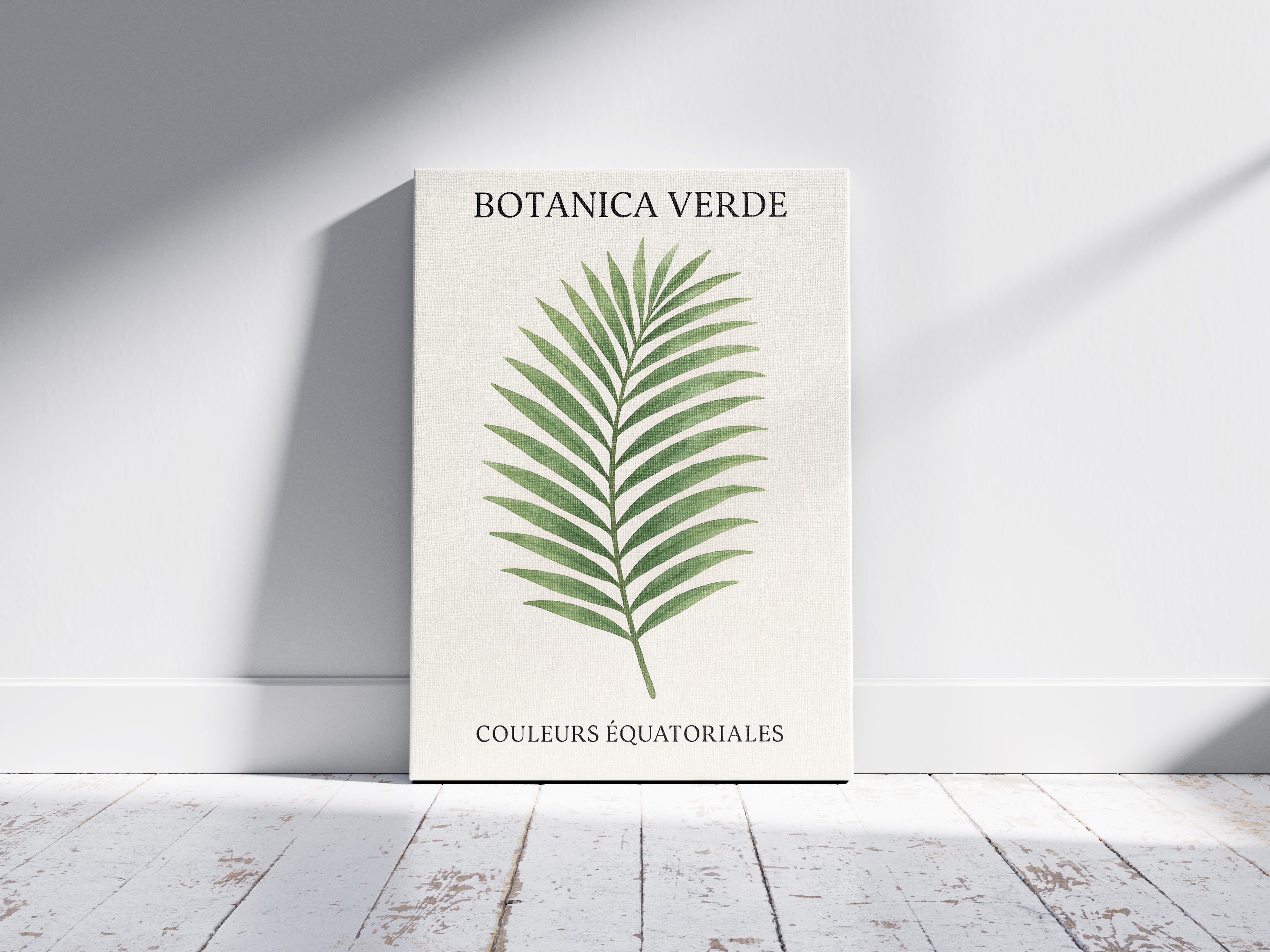 Botanica Verde - Minimal Green Botanical Art Print
