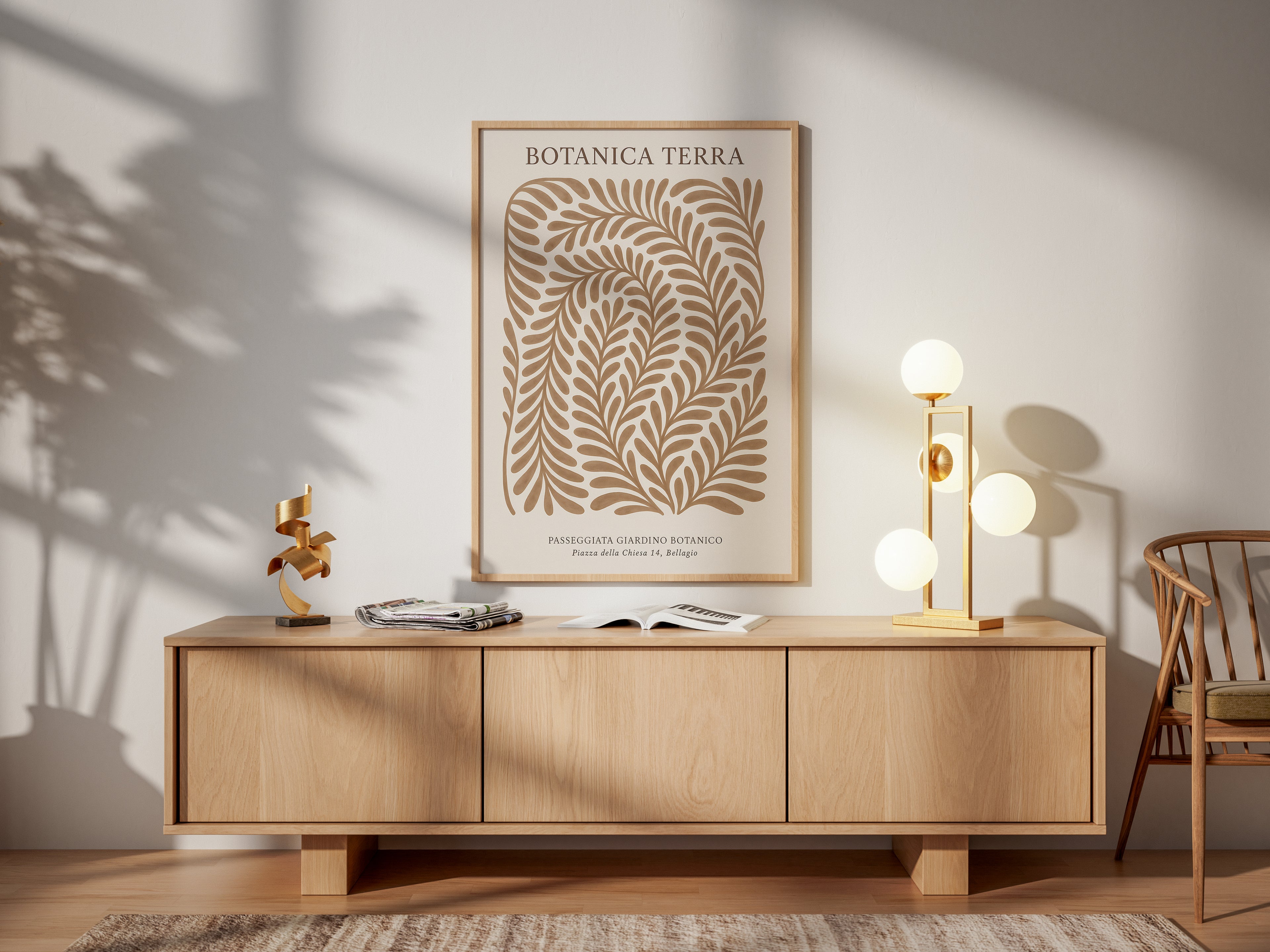 Botanica Terra - Earth-Toned Botanical Art Print