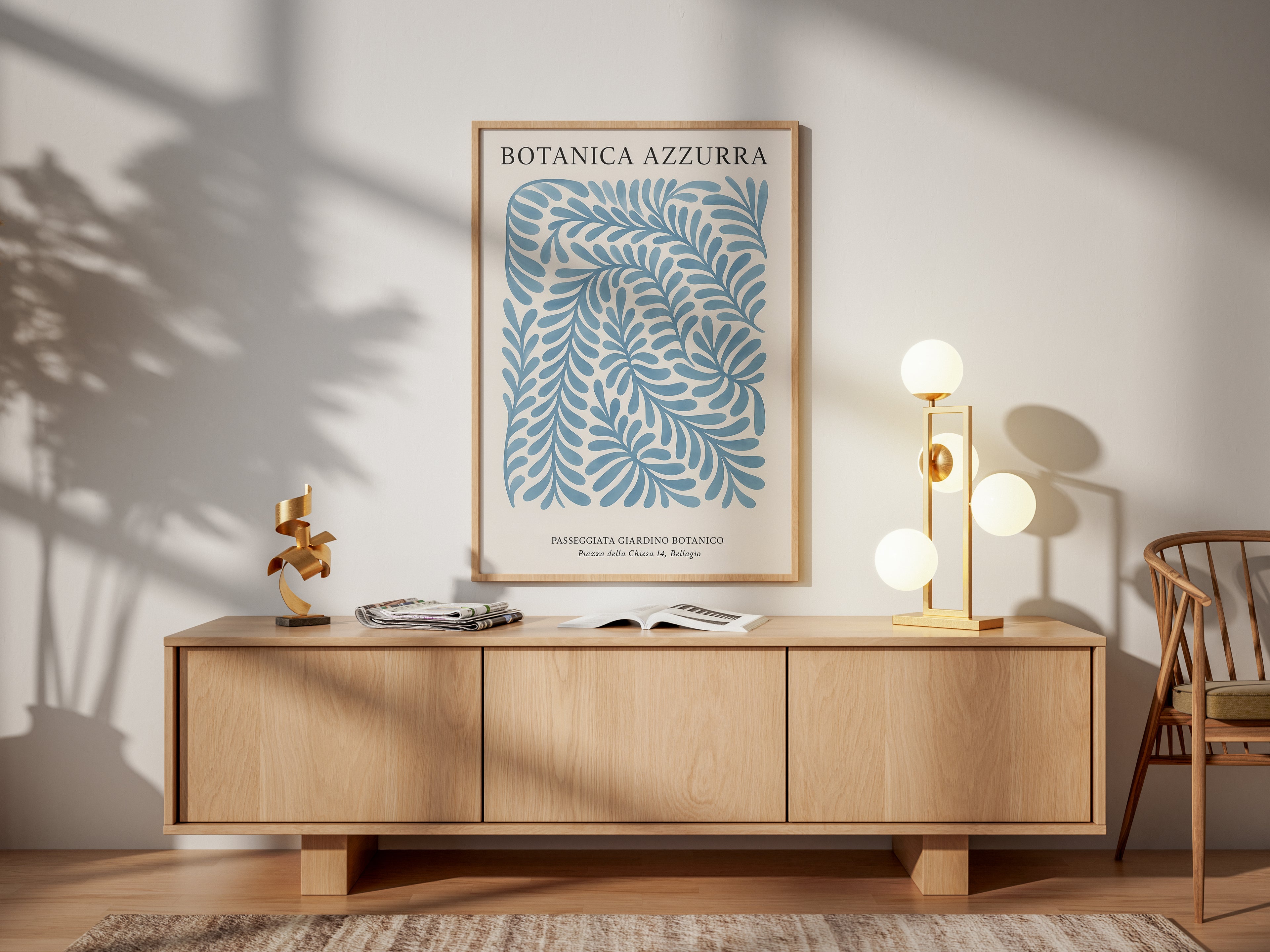 Botanica Azzurra - Modern Botanical Art Print