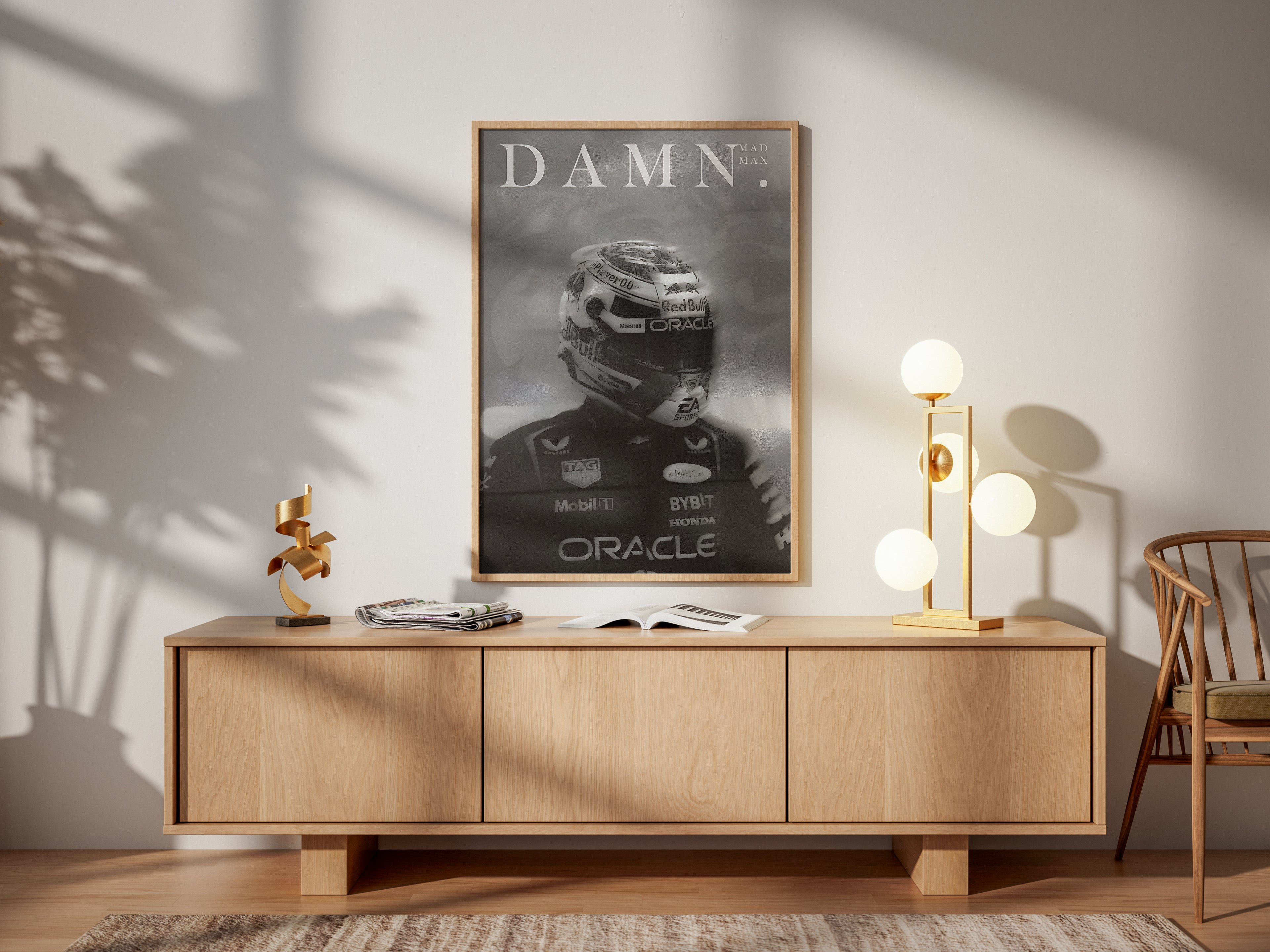 Max Verstappen Poster – DAMN. F1 Racing Art Print for Fans