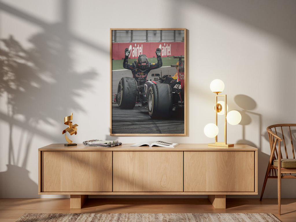 Red Bull F1 Victory Poster – Champion Celebration Motorsport Wall Art, Canvans Wall Art