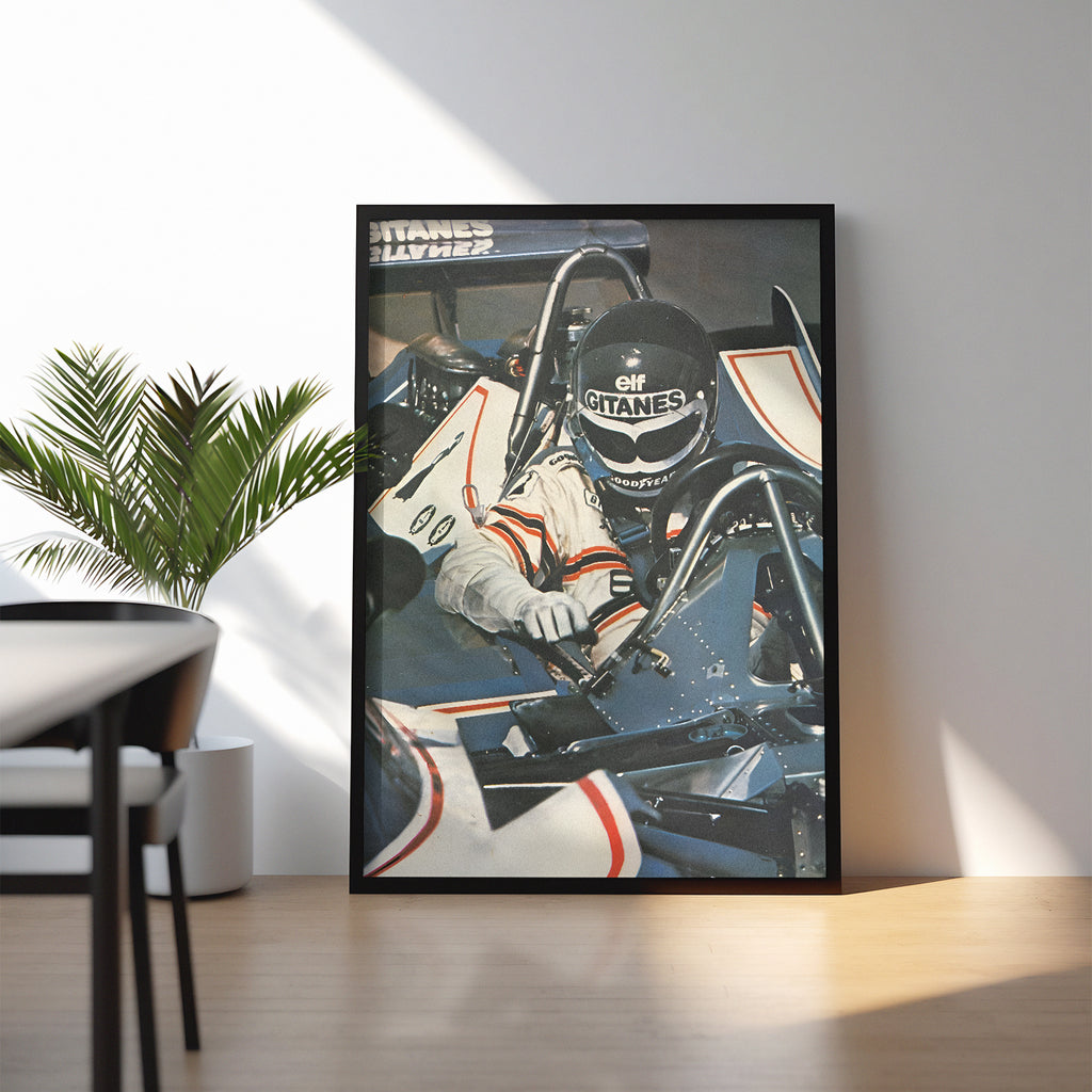 Gitanes Elf Retro Motorsport Wall Art, F1 Wall Art, Vintage Poster, Race Car Wall Art, F1fan, Canvans Wall Art