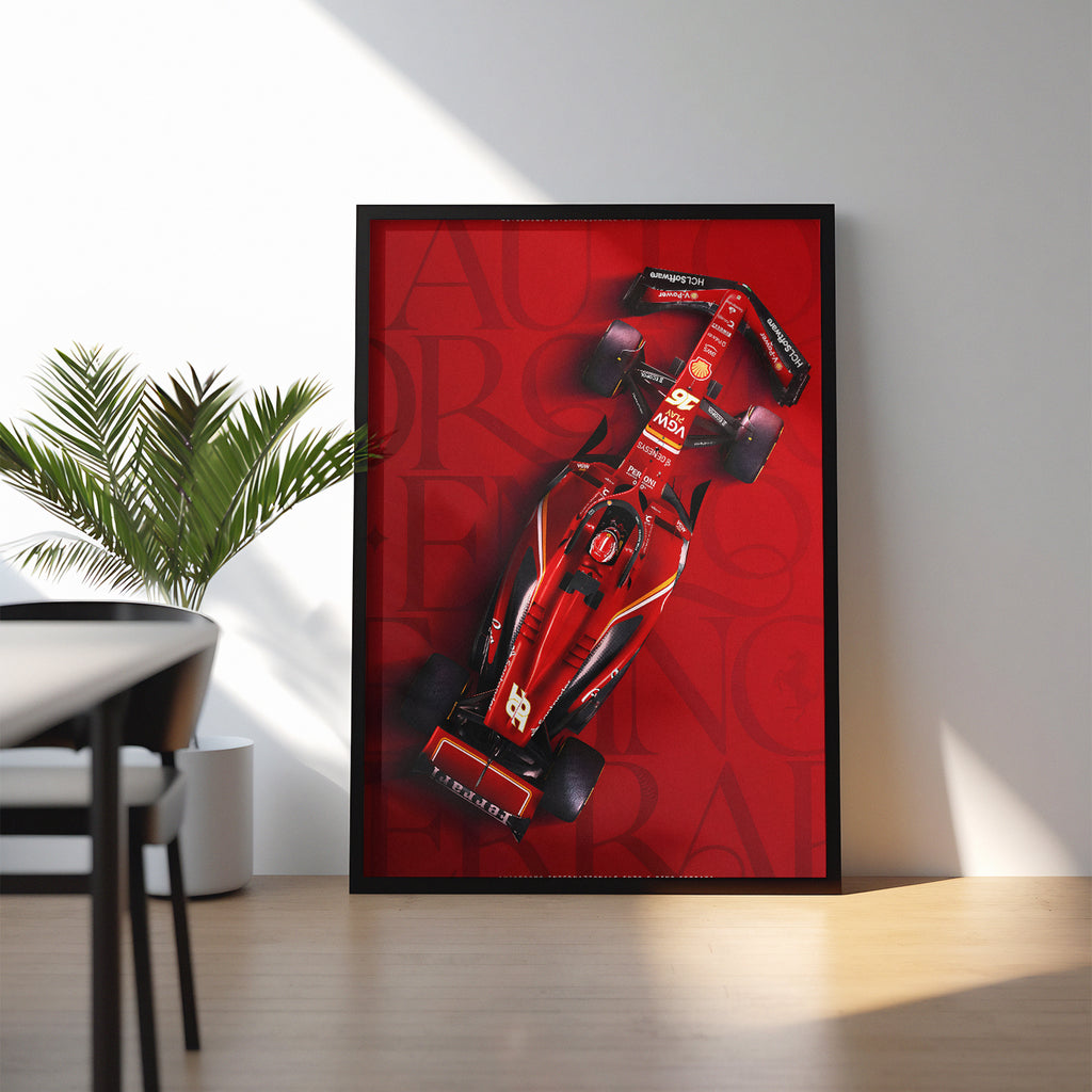 Ferrari F1 Poster – Italian Grand Prix Imola 2024 Racing Wall Art