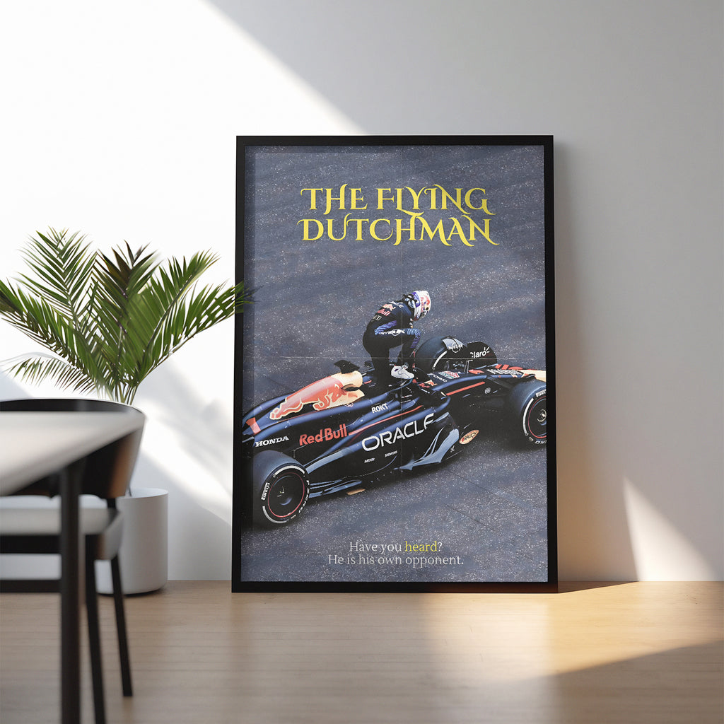 The Flying Dutchman Poster, F1 Wall Art, Vintage Poster, Race Car Wall Art, F1fan, Canvans Wall Art