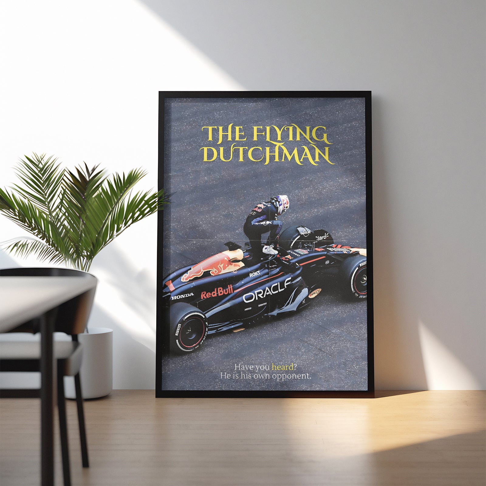 The Flying Dutchman Poster, F1 Wall Art, Vintage Poster, Race Car Wall Art, F1fan, Canvans Wall Art