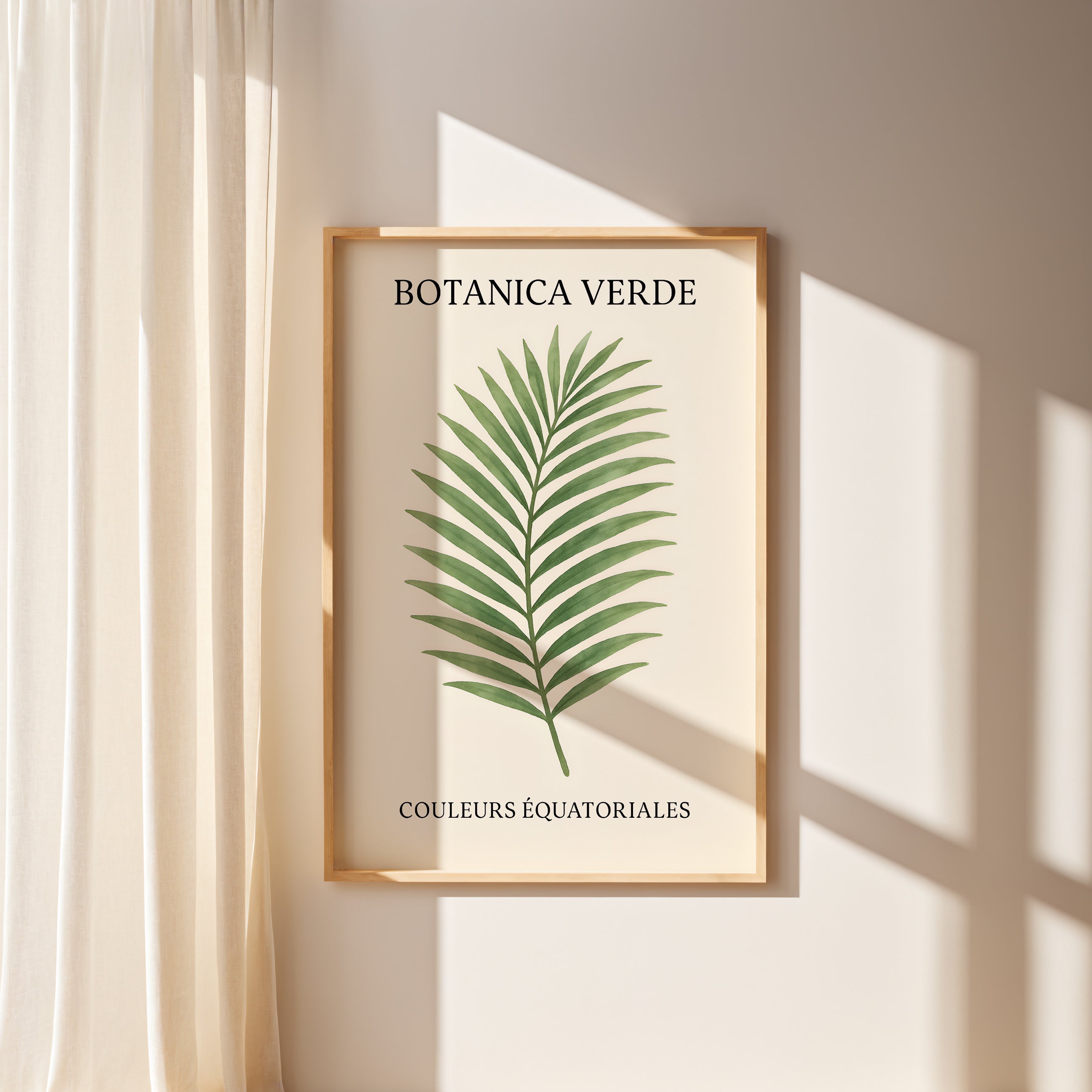 Botanica Verde - Minimal Green Botanical Art Print