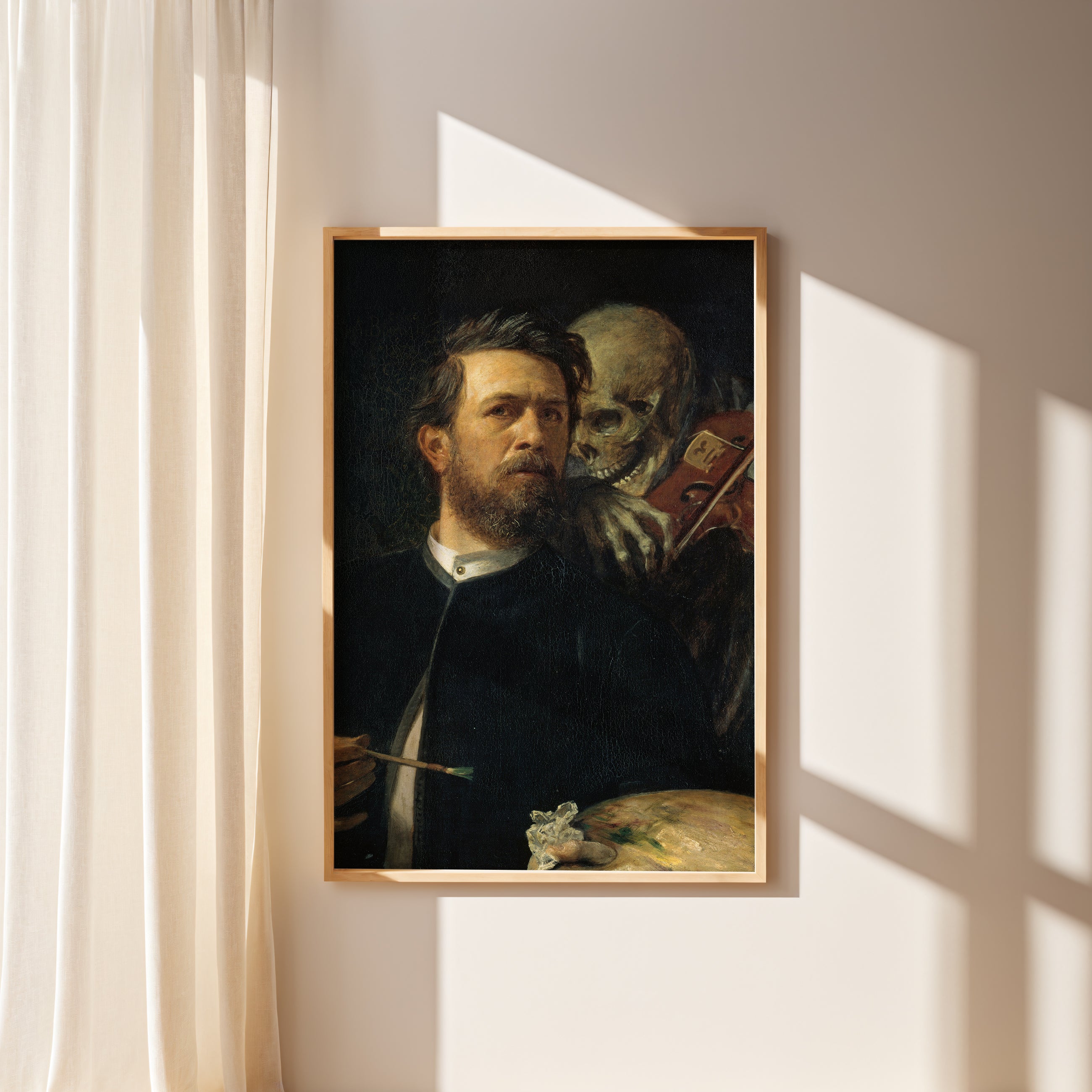 Self-Portrait with Death Playing the Fiddle