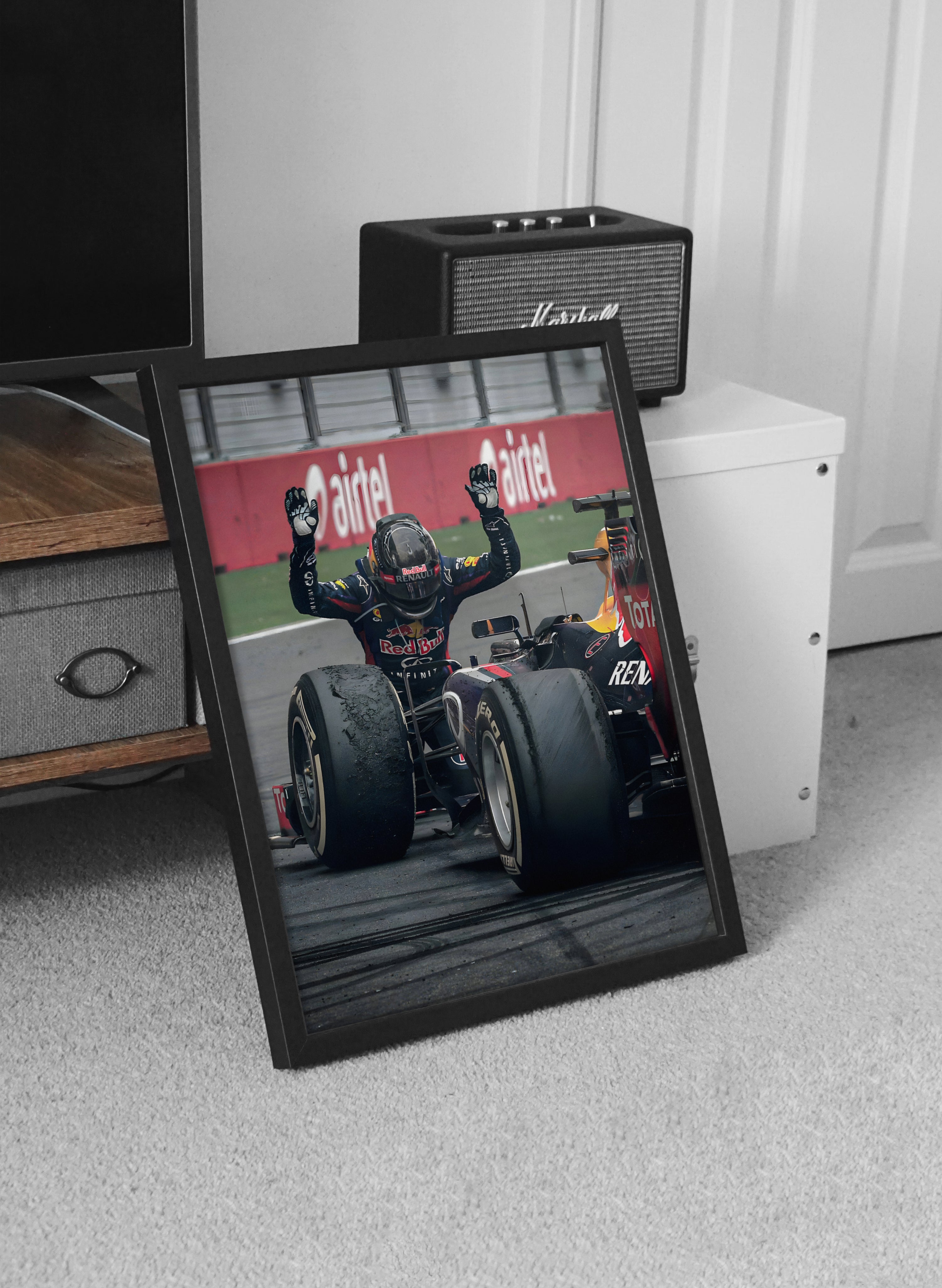 Red Bull F1 Victory Poster – Champion Celebration Motorsport Wall Art, Canvans Wall Art