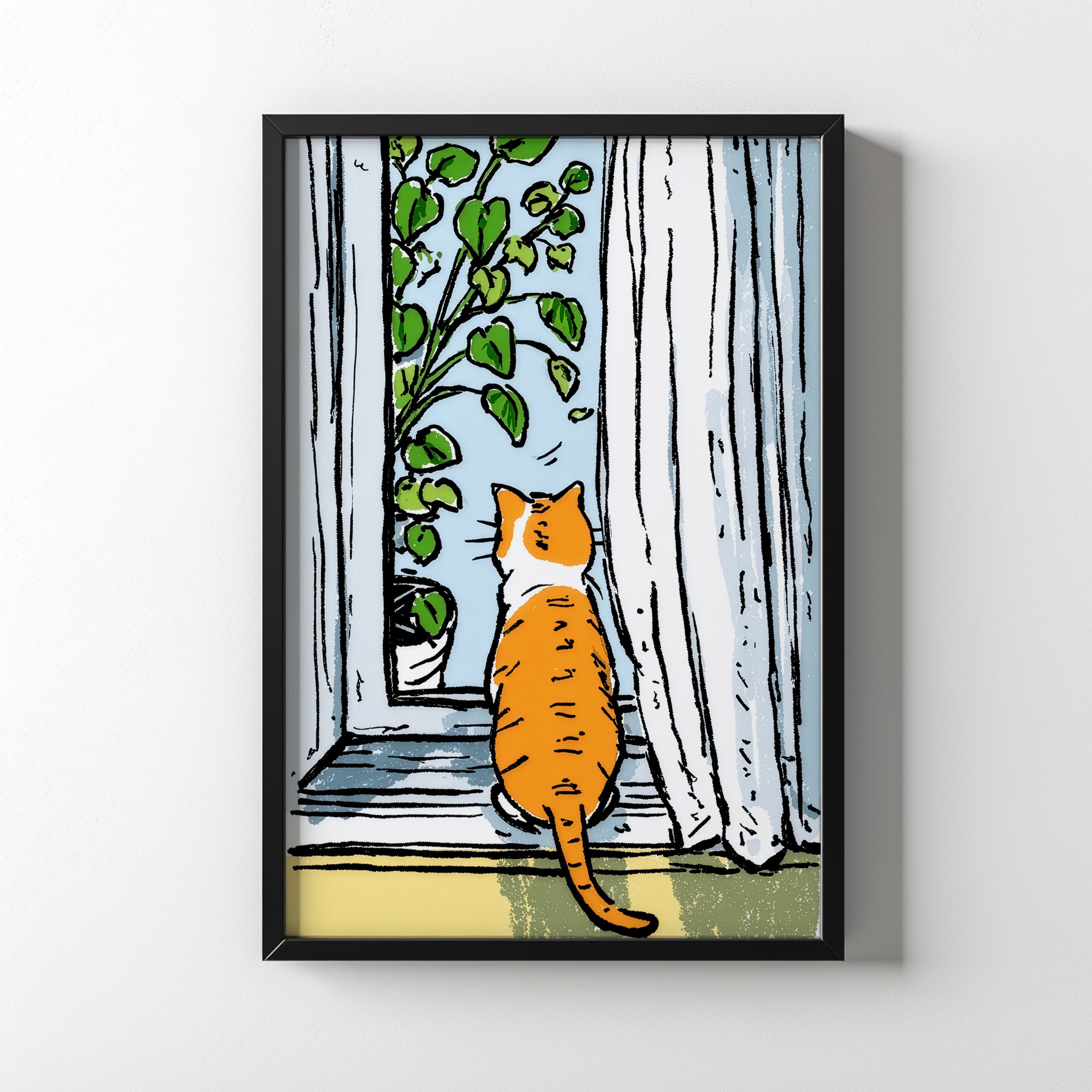 Quiet Watcher by the Window