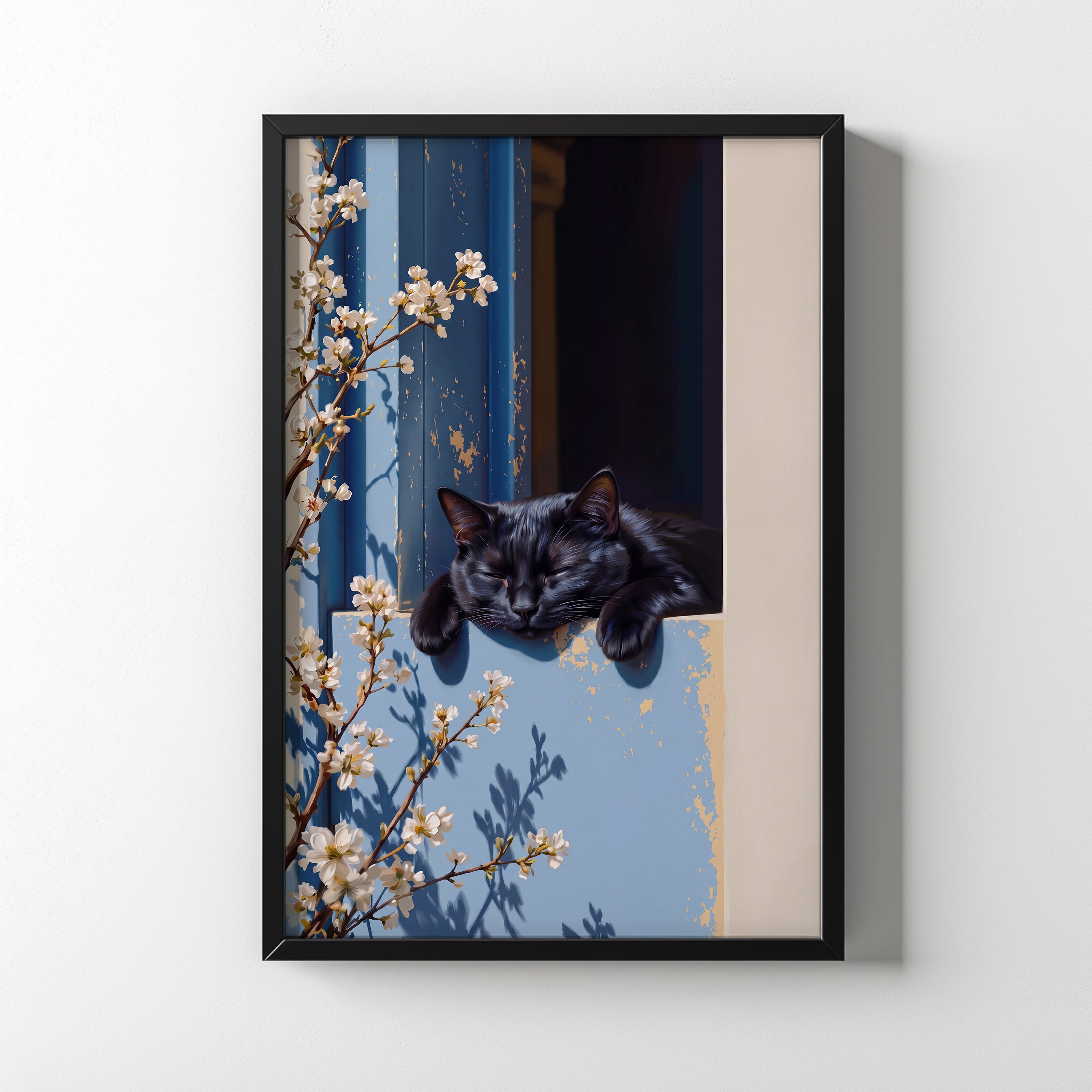 Catnap in Blue