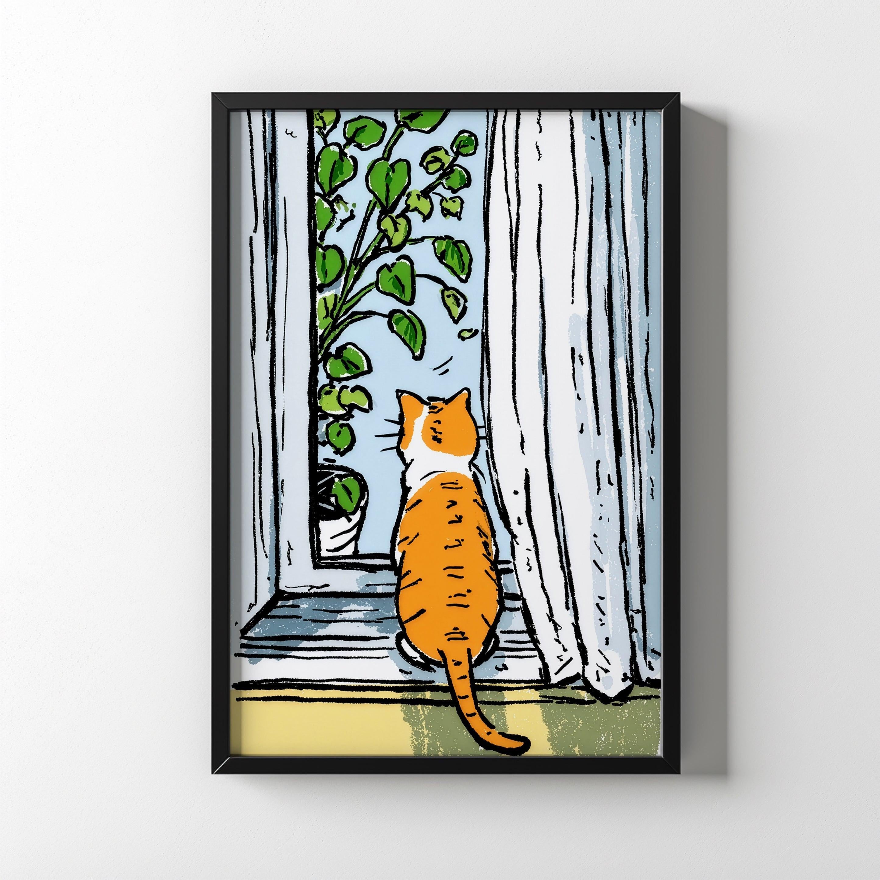 Quiet Watcher by the Window.