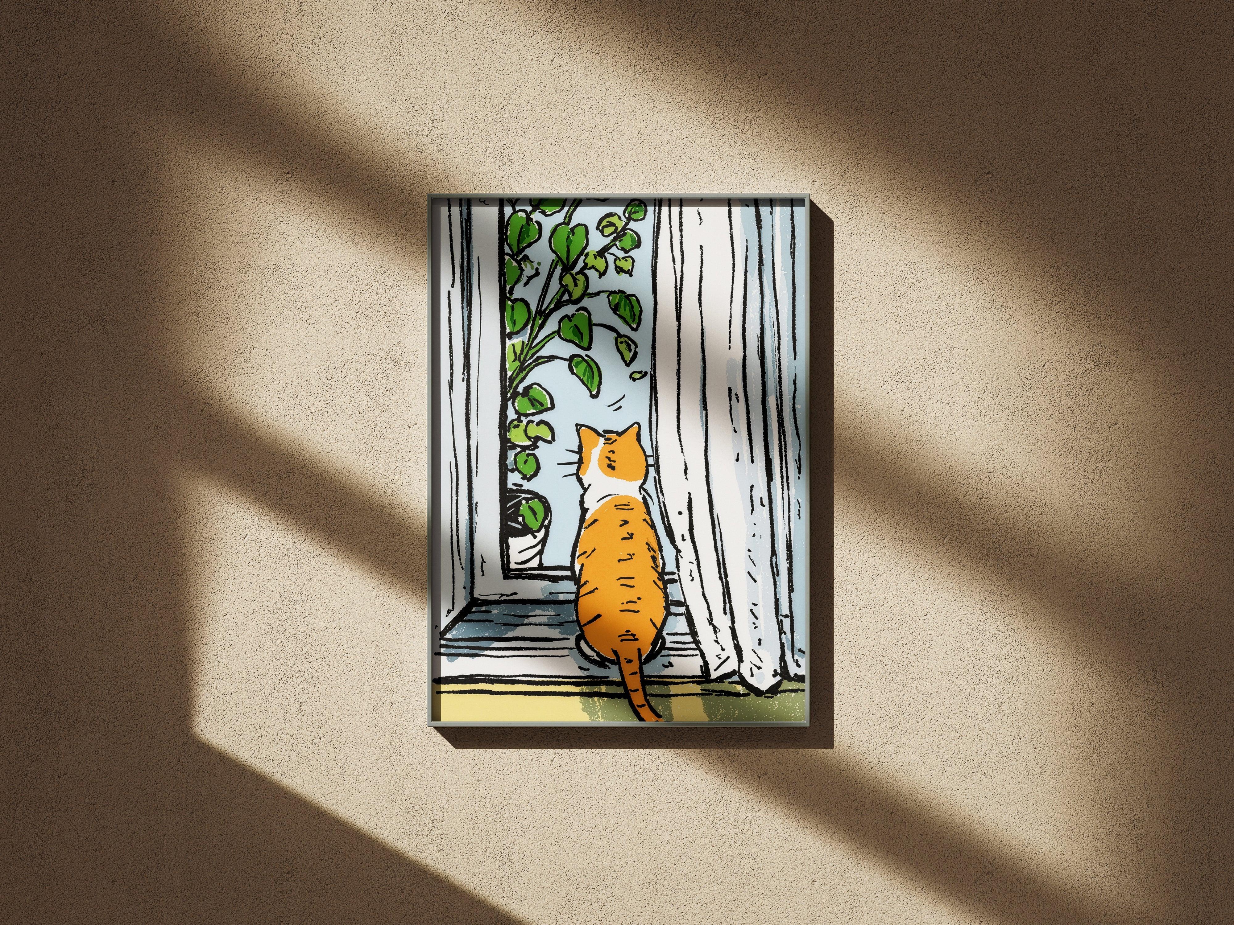Quiet Watcher by the Window.