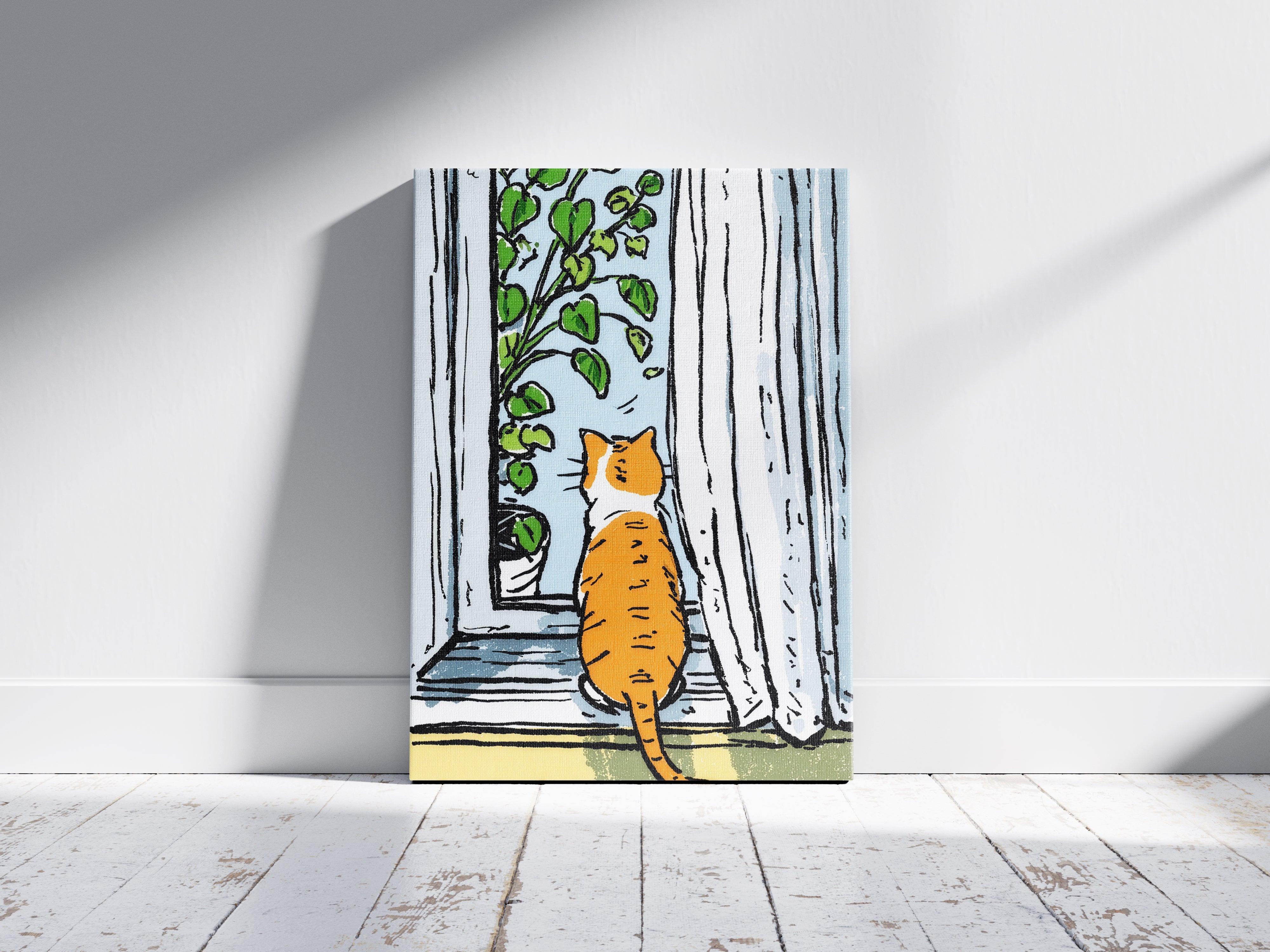 Quiet Watcher by the Window.