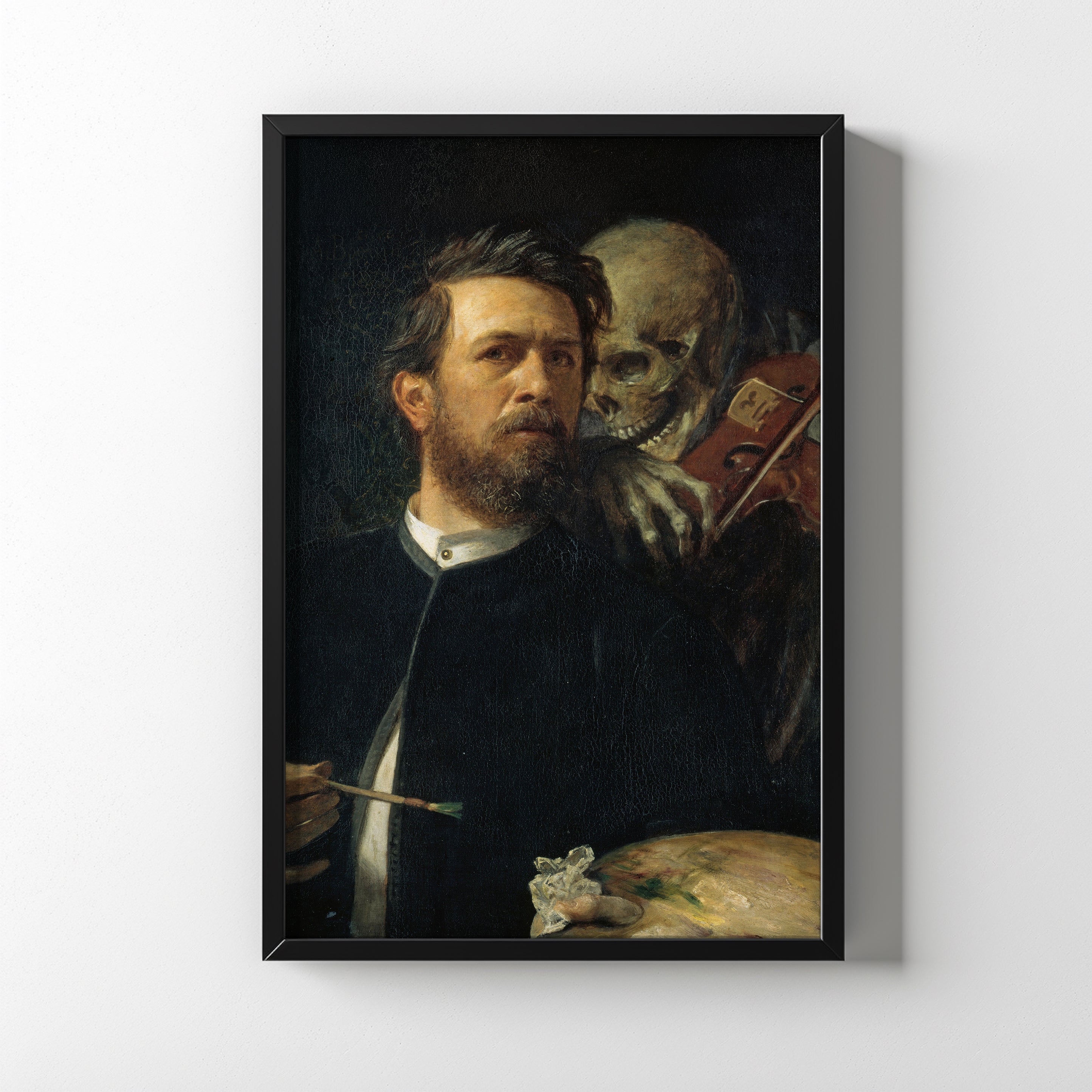 Self-Portrait with Death Playing the Fiddle