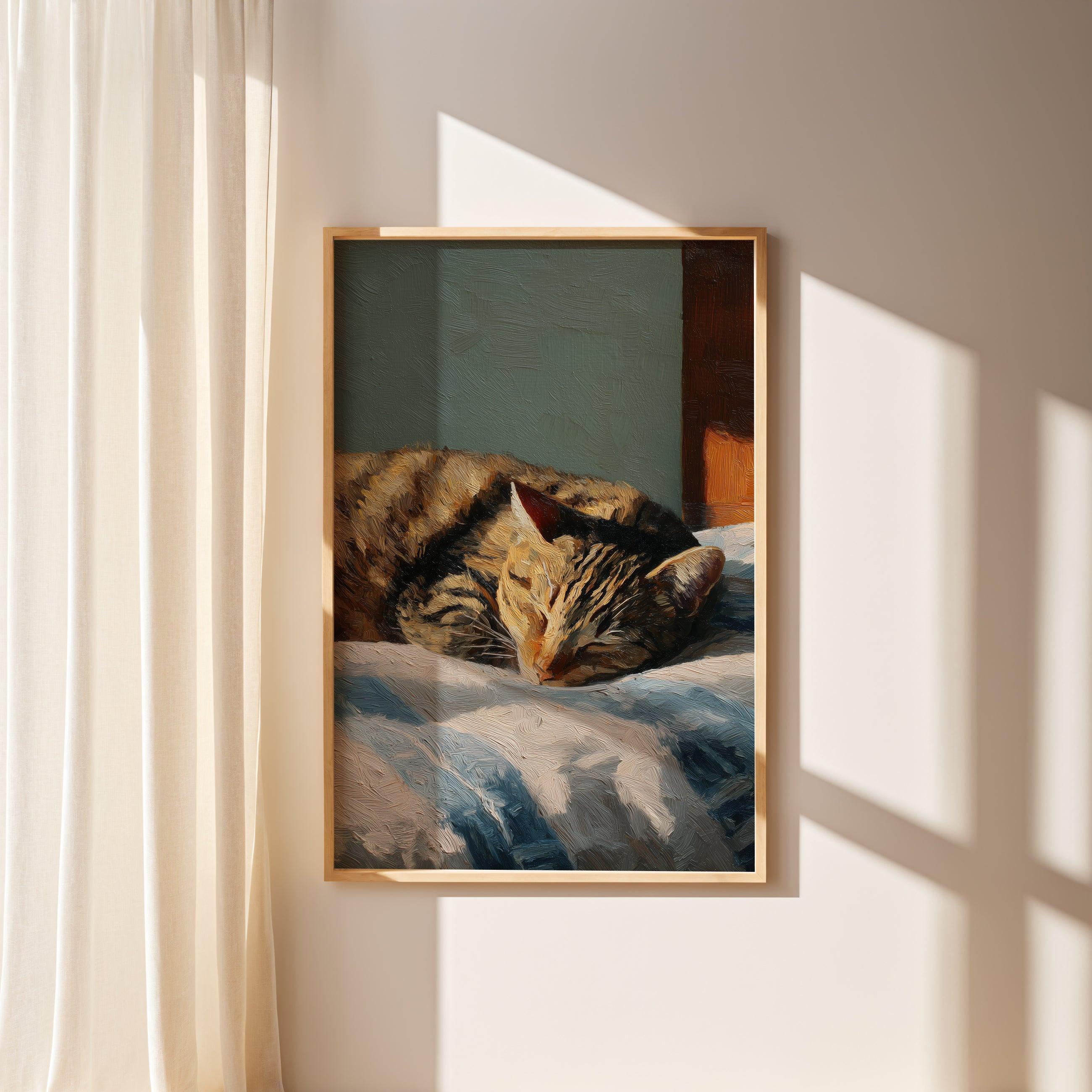 Sleeping Tabby.