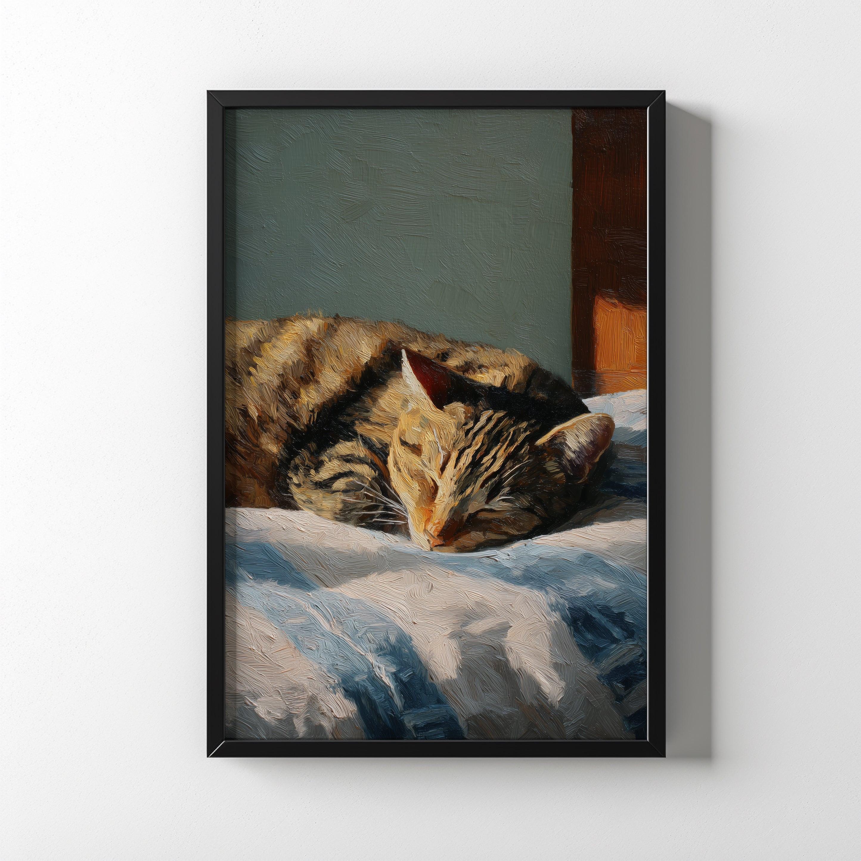 Sleeping Tabby.